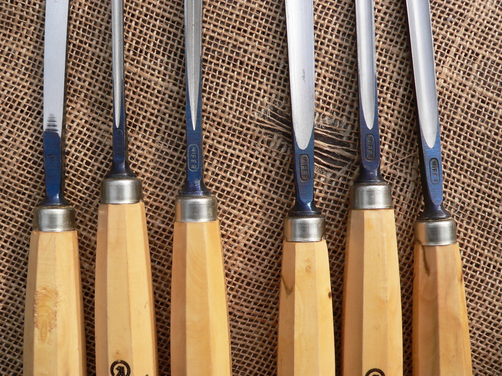 MIFER Carving Chisels Set of 6 Woodworking Tools, Spain