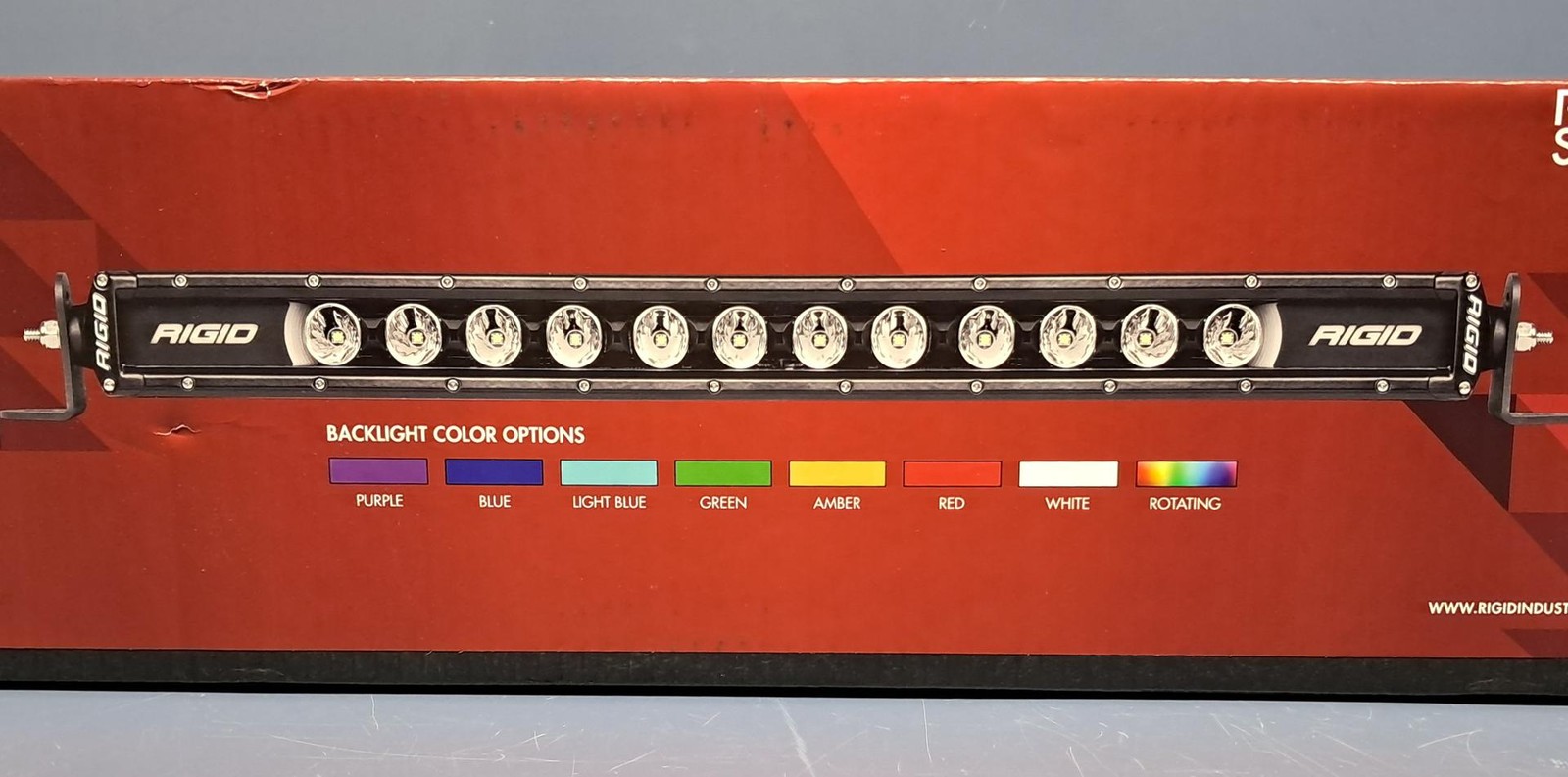 Rigid 230603 Radiance Plus SR-Series Spot LED Light-8 Option RGBW Backlight 30''