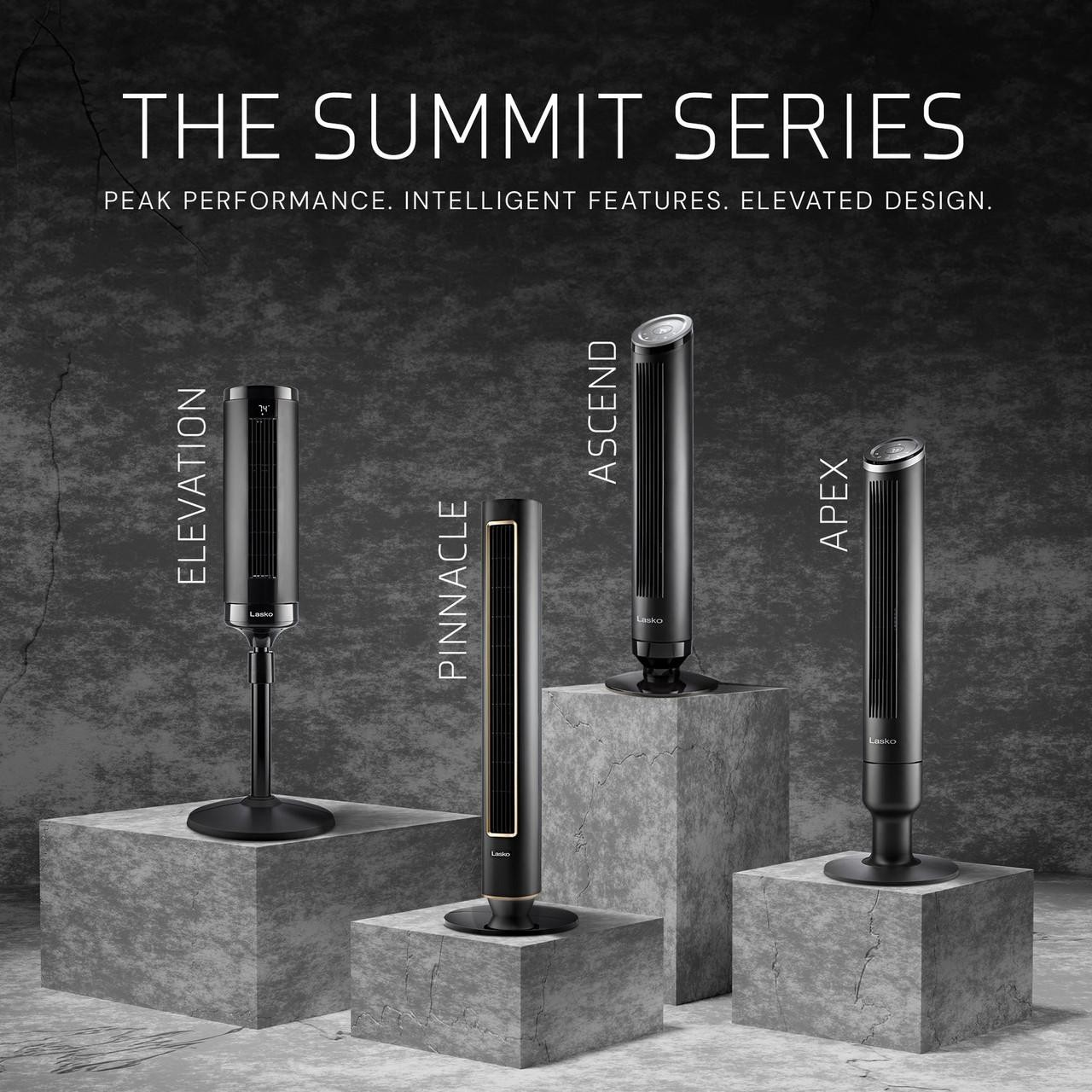 Lasko DST100 Pinnacle 40” Tower Fan 32 ft/s Airflow, Quiet 24dB, 90° Oscillation