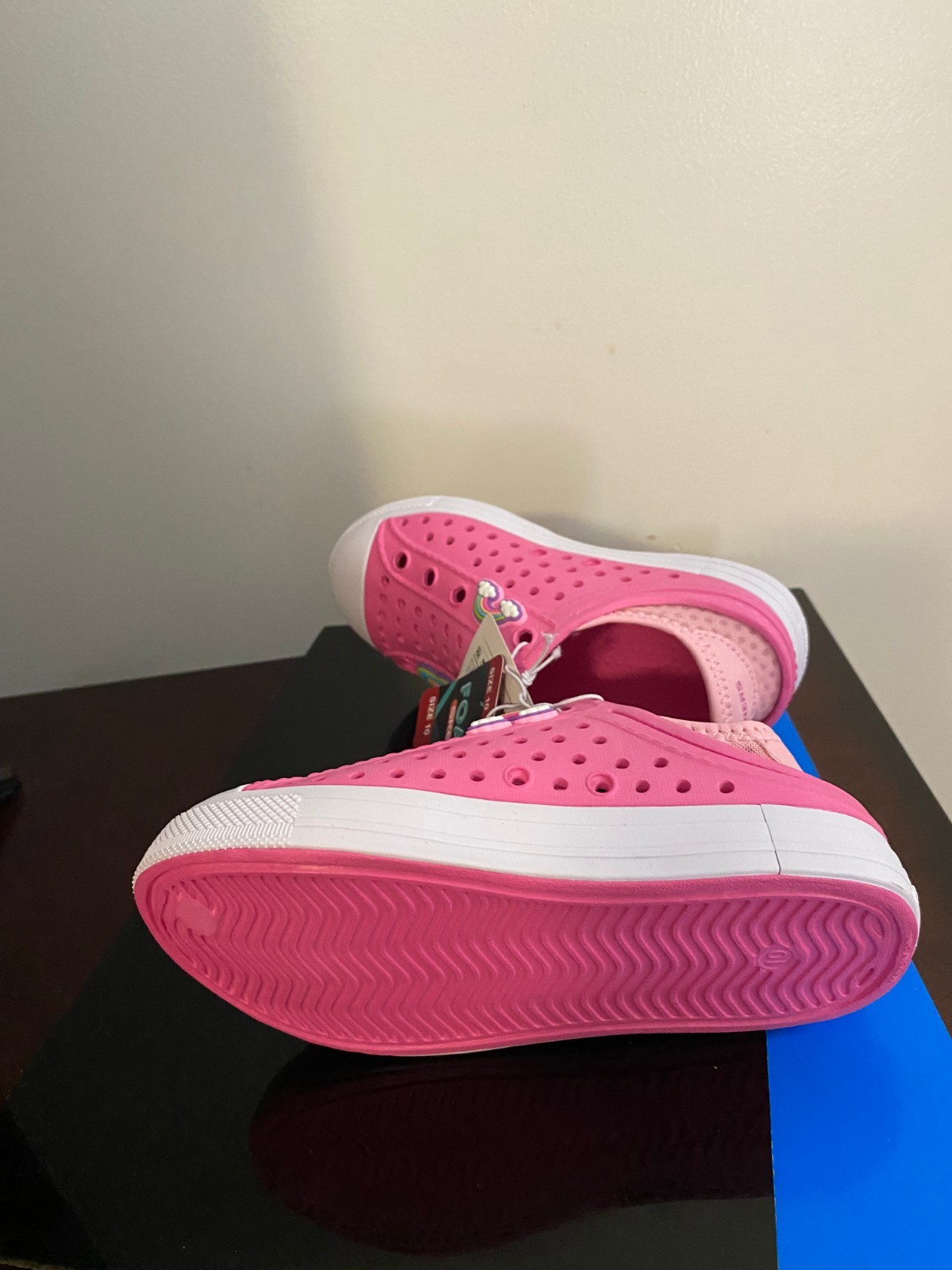 BRAND NEW Skechers Toddler Girls Foamies Flexible Molded Slip-On Shoe SIZE 10