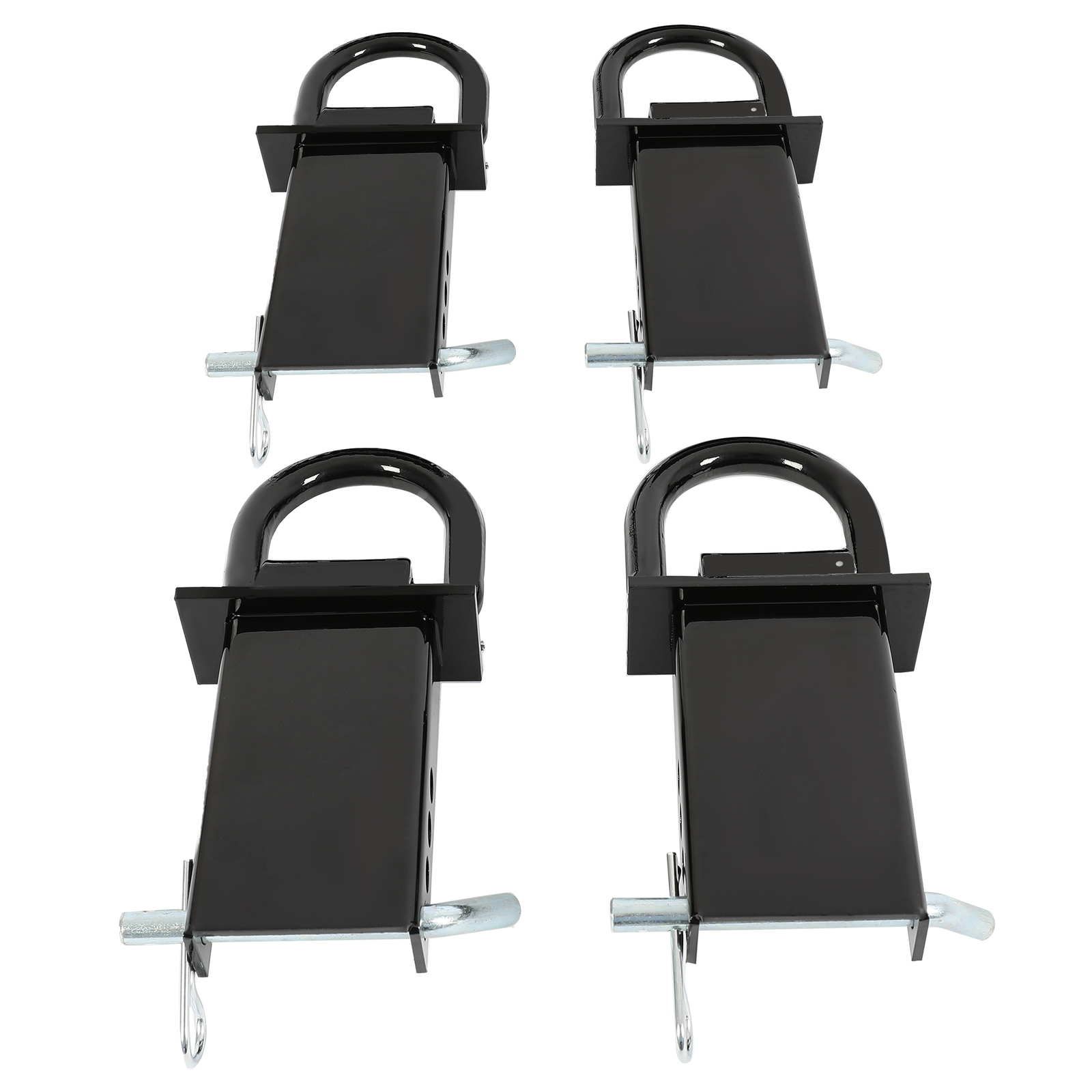 4X Standard 2"x4" Heavy Duty Trailer Adjustable Stake Pocket D Ring Zinc Coated