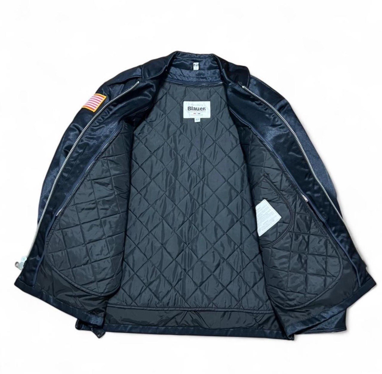 BLAUER Men's Police Tactical Lined insulated Bomber Jacket Black USA Size XL