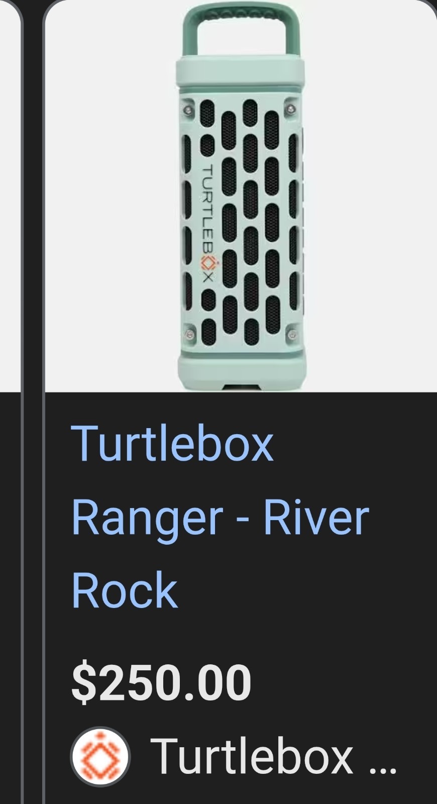 🔥TURTLEBOX RANGER🔥RIVER ROCK, NIB SEALED, WATERPROOF, BLUETOOTH. PORTABLE