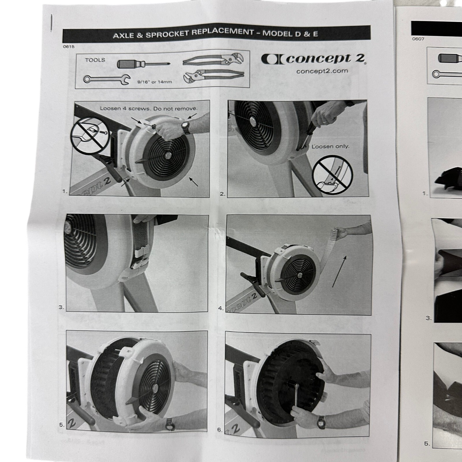 Genuine Concept2 Drive Chain Assembly 1915 for RowErg Model C D E Indoor Rowers
