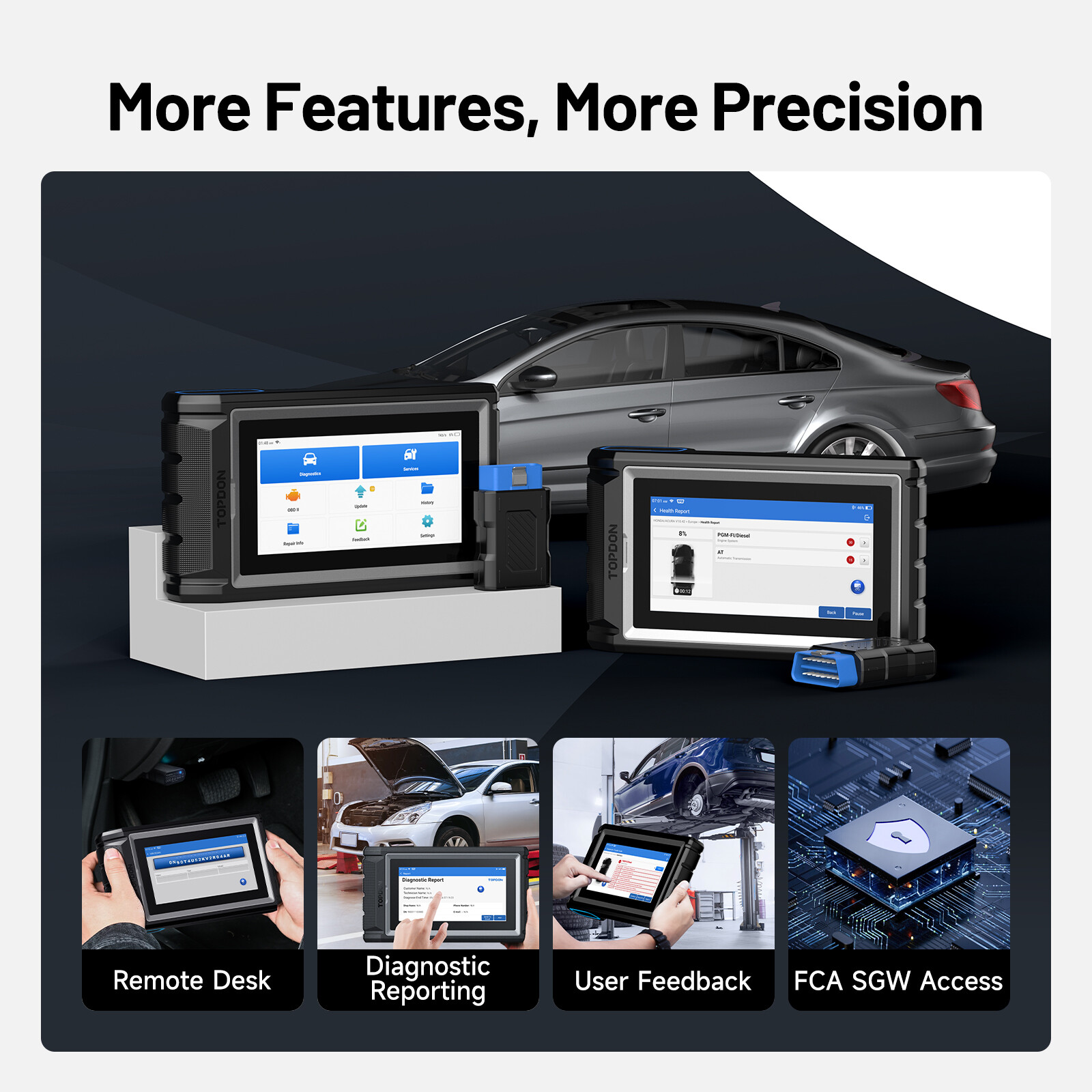 2025 AD800BT 2 Pro Bluetooth Automotive Car Diagnostic Tool Full System Scanner