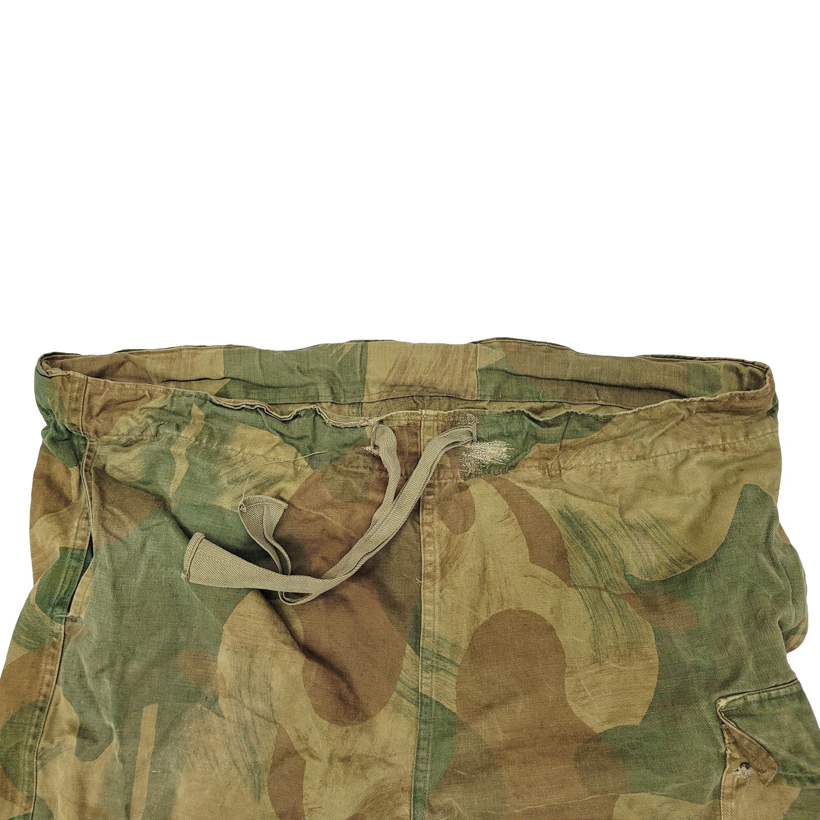 Army Trouser Original Belgian Vintage Surplus WWII Combat Pants Brushstroke Camo