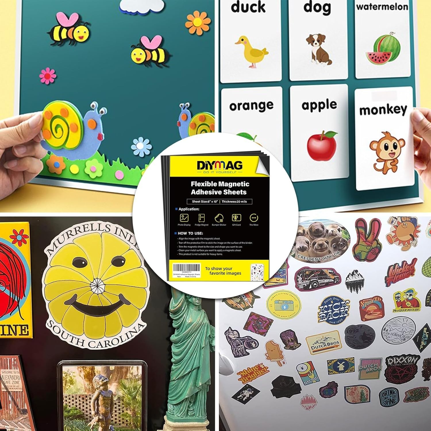 Magnetic Sheets for Photos & Crafts 30-Pack