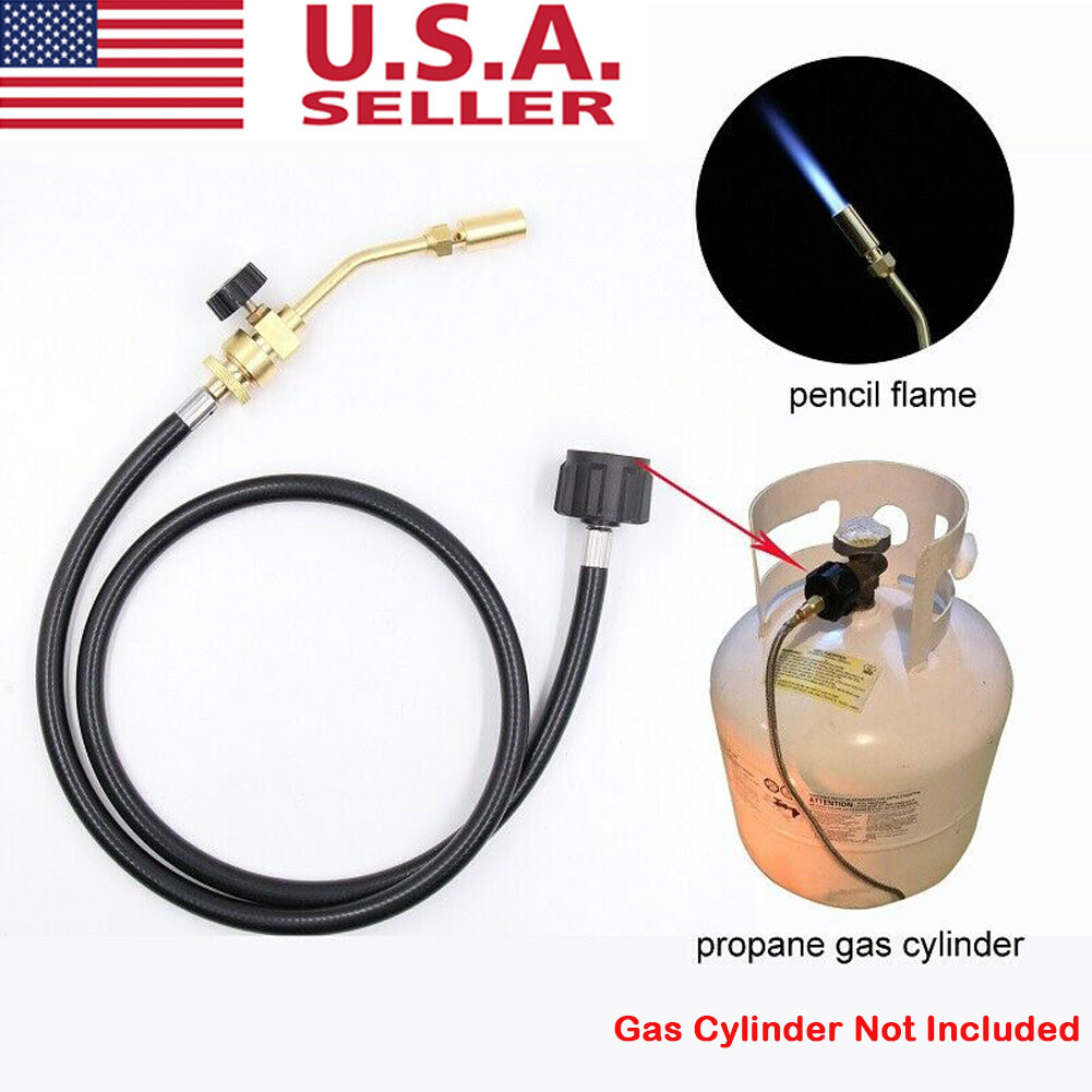 Mapp Propane Gas Tank Turbo Torch Hose Adapter Kit Brazing Soldering Welding New