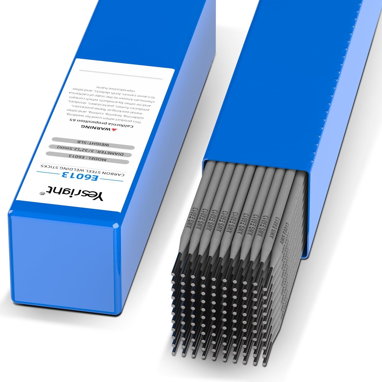 E6013 Welding Rods 3/32", Carbon Steel Stick Electrodes All Position, 5LB