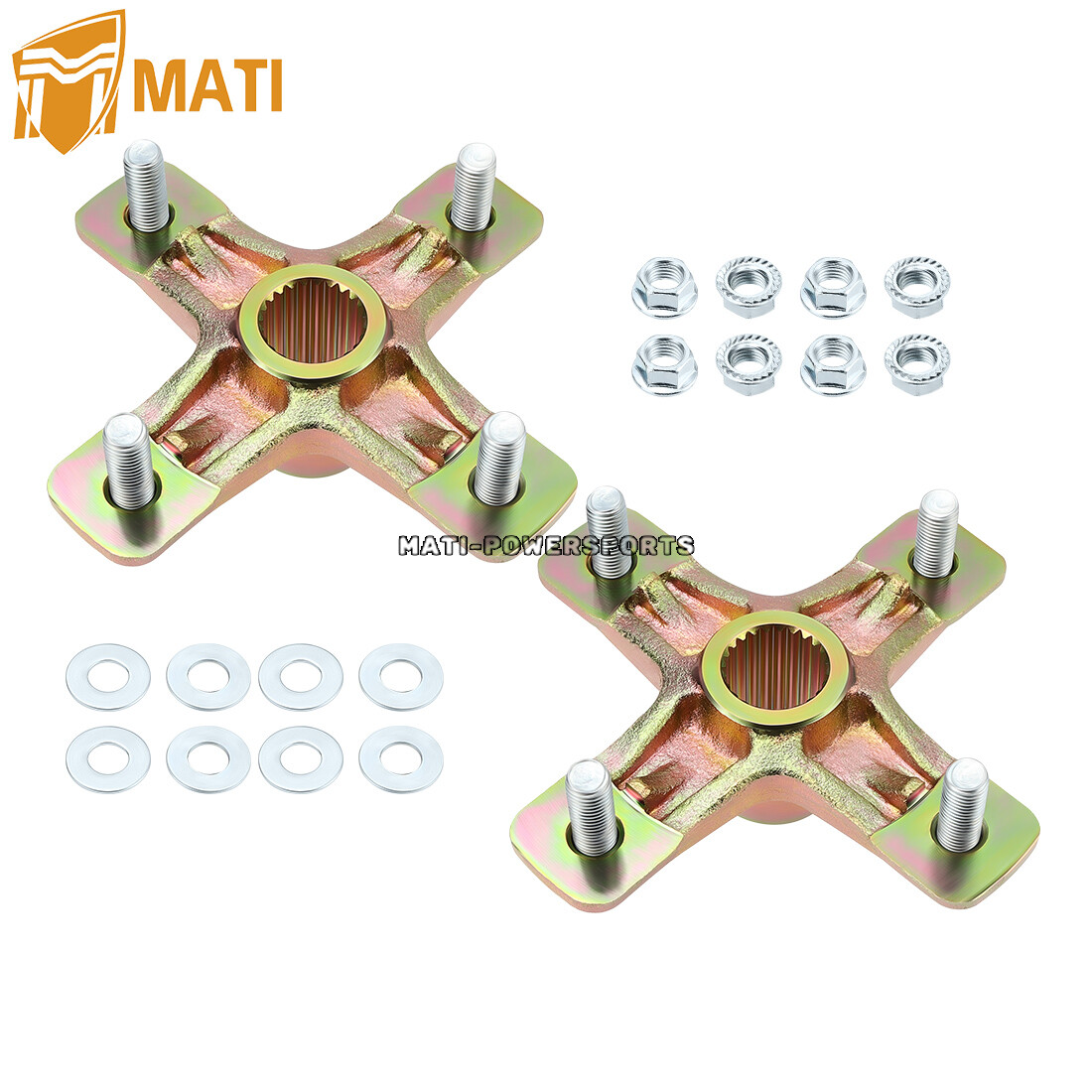 Qty 2 for Yamaha Rear Axle Wheel Hub 1991-2006 Banshee YFZ 350 1PE-F53K0-00-00