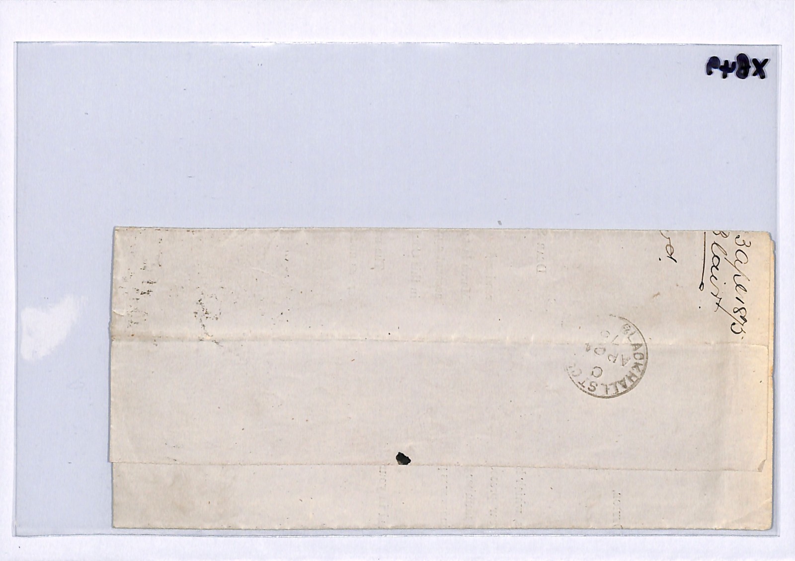 GB QV BANTAM ½d Plate 6 HALFPENNY *OHMS* Cover Greenock 1875 Rothesay XB49
