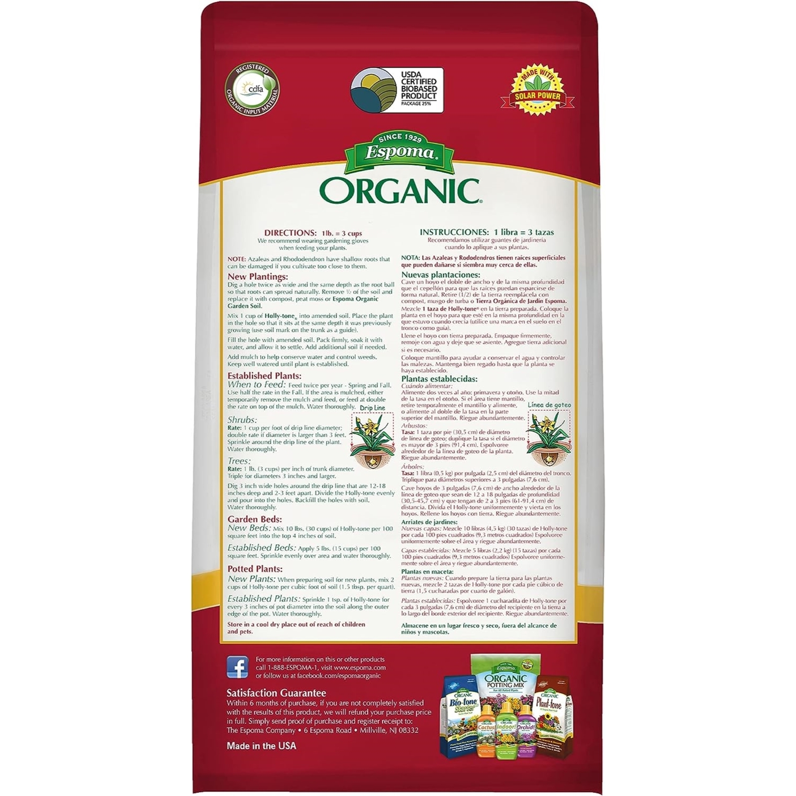 Espoma Organic Holly-tone Evergreen & Azalea Food for Acid Loving Plants, 36lbs