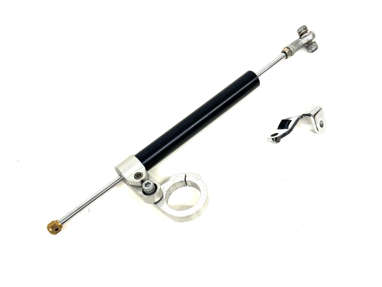 GCB / CERIANI STEERING STABILIZER DAMPER & 41MM FORK CLAMP FOR CUSTOM HARLEY