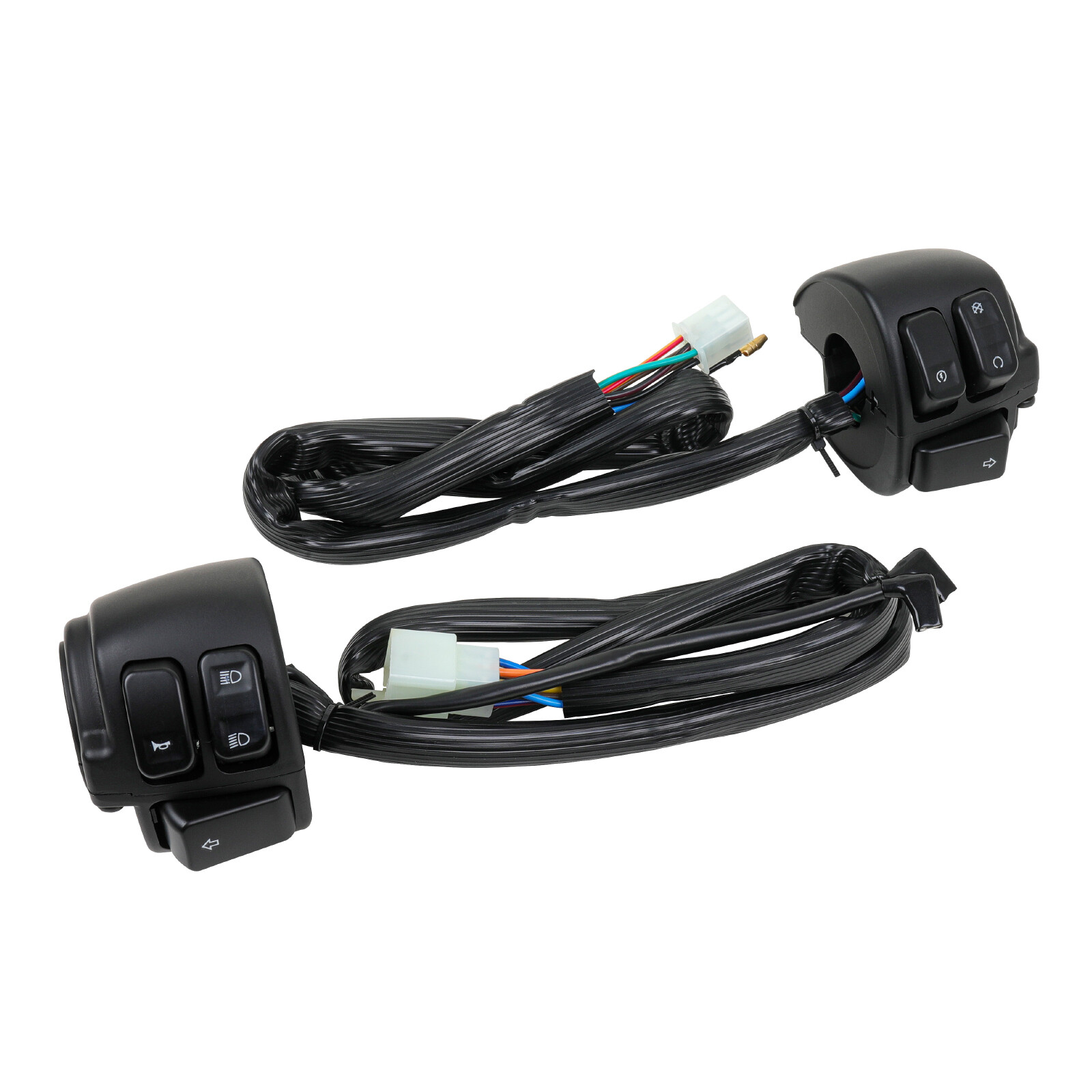 1" 25mm Handlebar Control Switch + Wiring Harness For Harley Sportster 883 1200