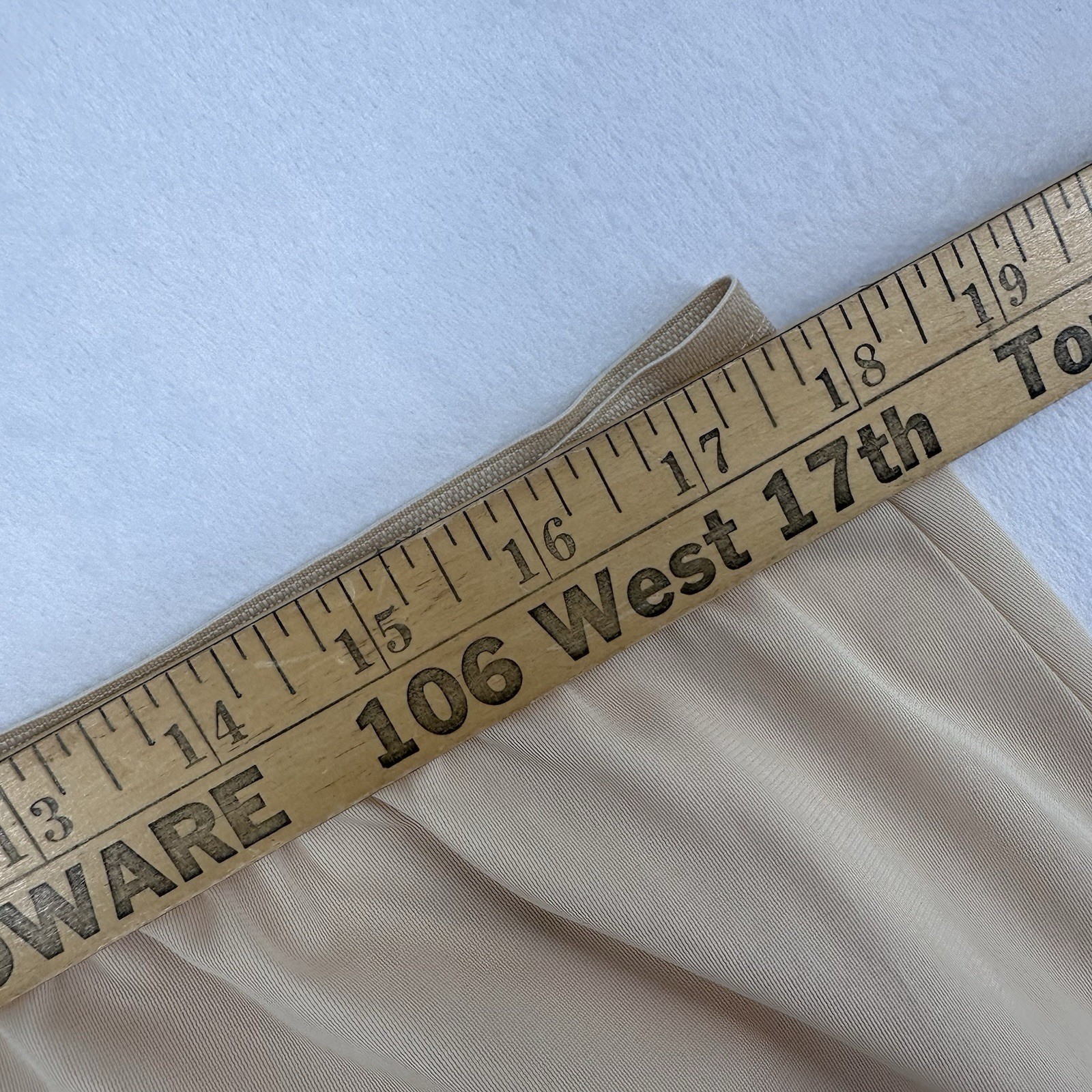 Vintage Vanity Fair Half Slip Lace Slit Trim Women's Size Medium Champagne