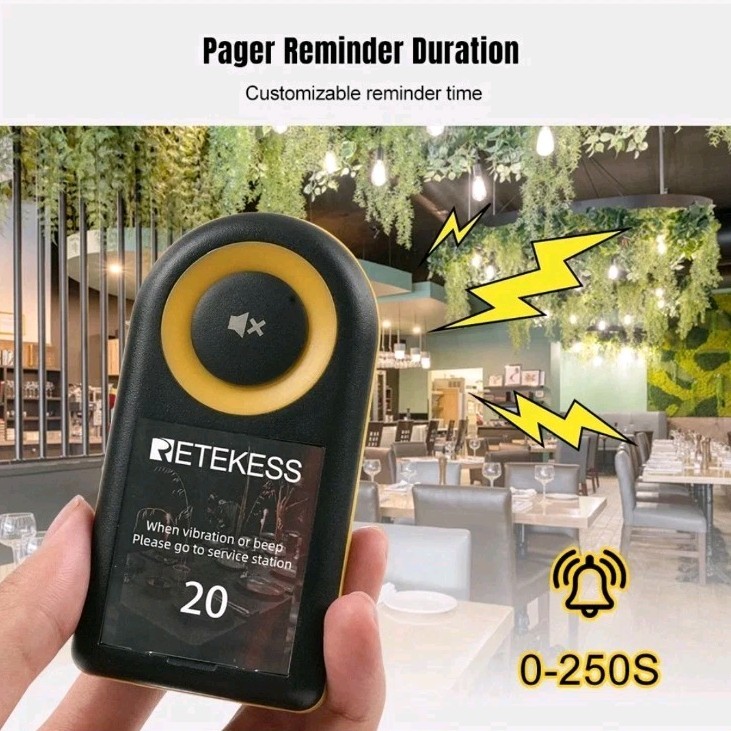 RETEKESS TD169 20 Replacement Pagers ONLY Calling System Not Included Pager