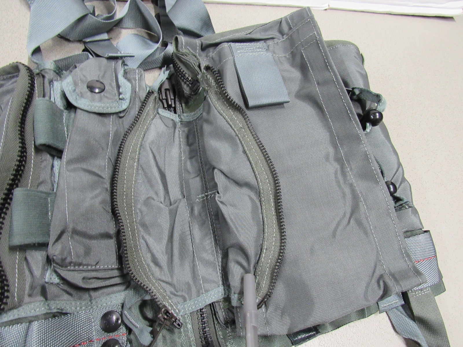 US Navy USMC Aircrew Pilot Survival Vest SV-2B w/ Holster & Knife Sheath NOS