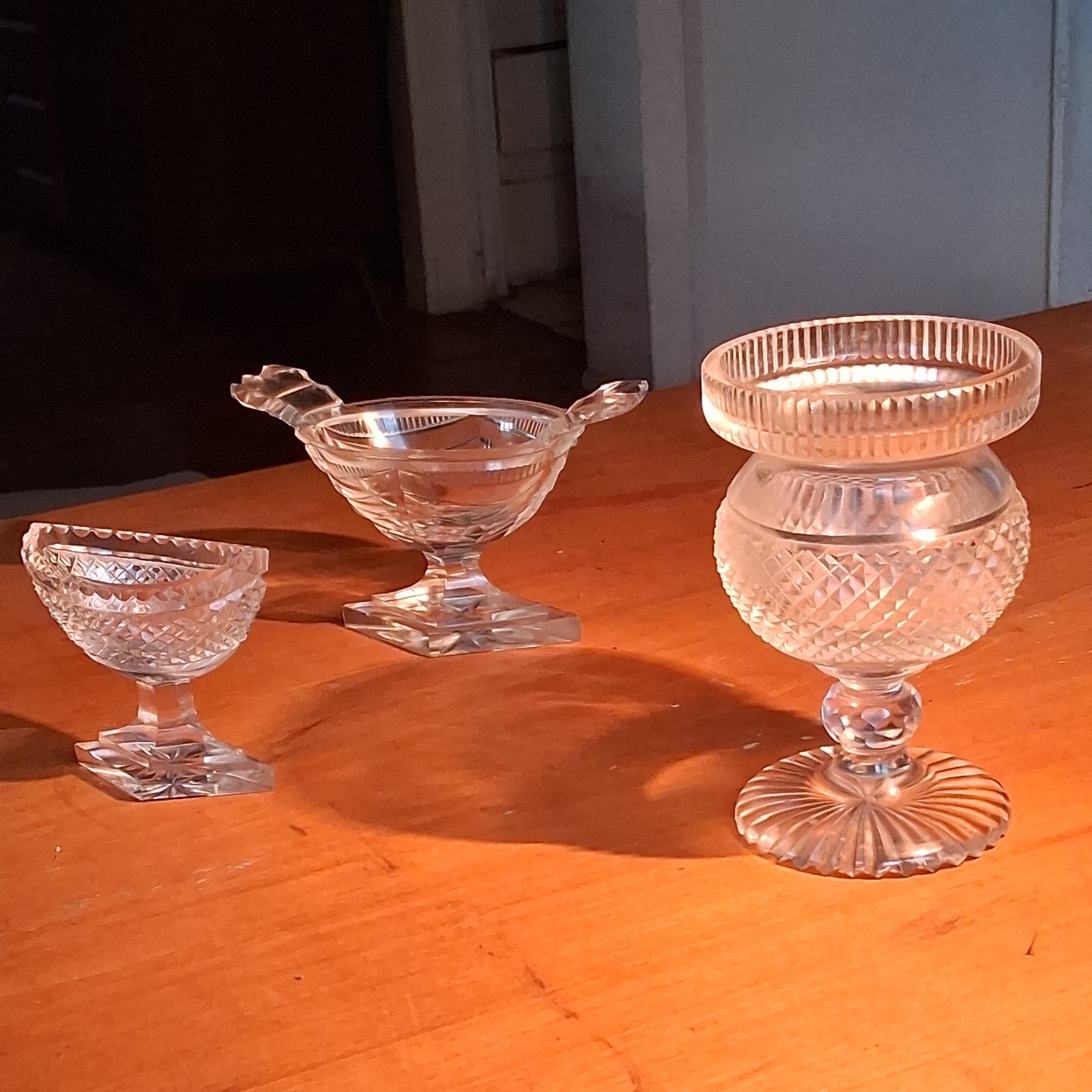 Antique ANGLO IRISH Crystal Georgian SWEETMEAT JAR