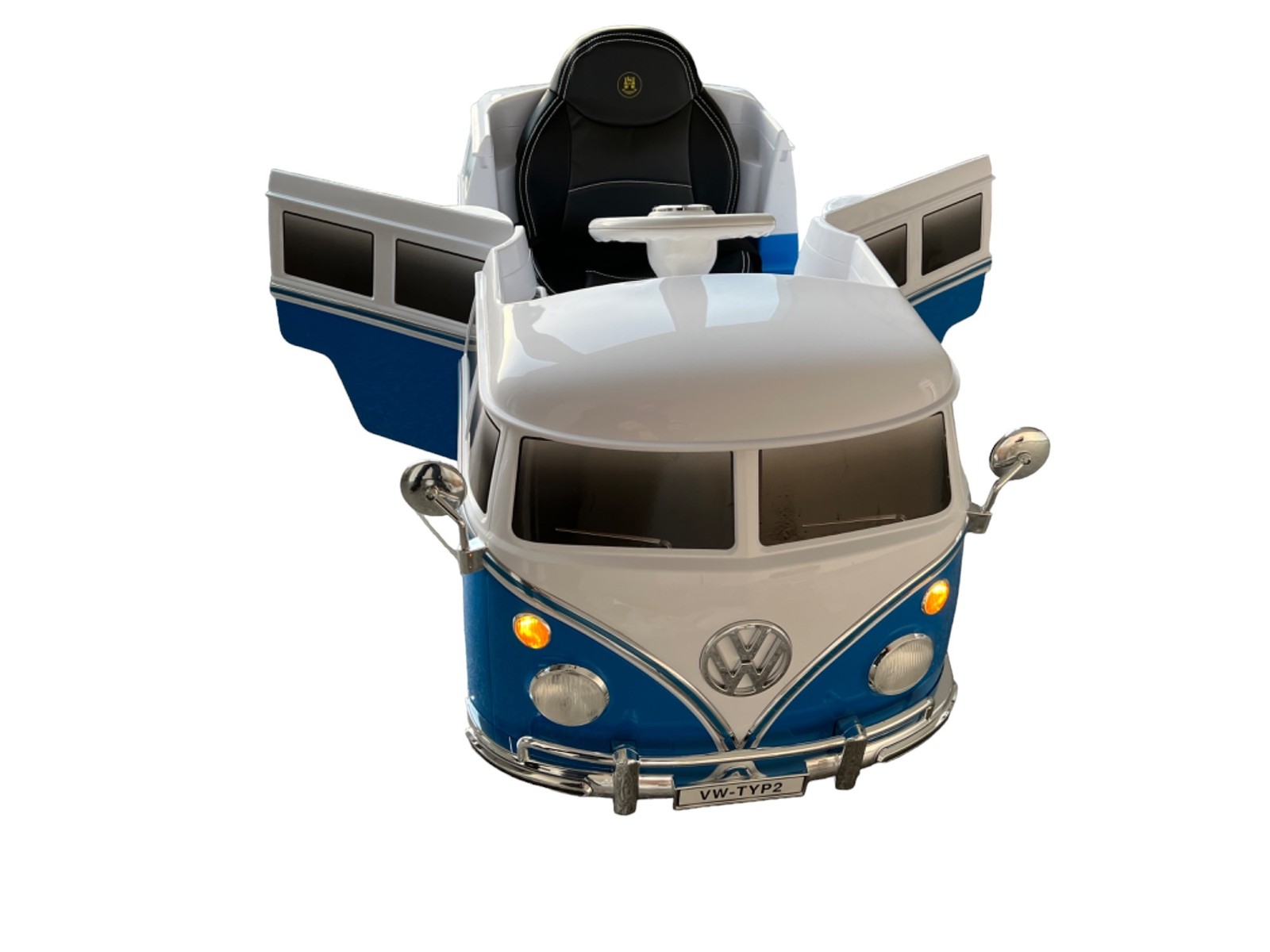 VW T1 Bulli Blue ROLLPLAY Kids Electric Car Battery Powered