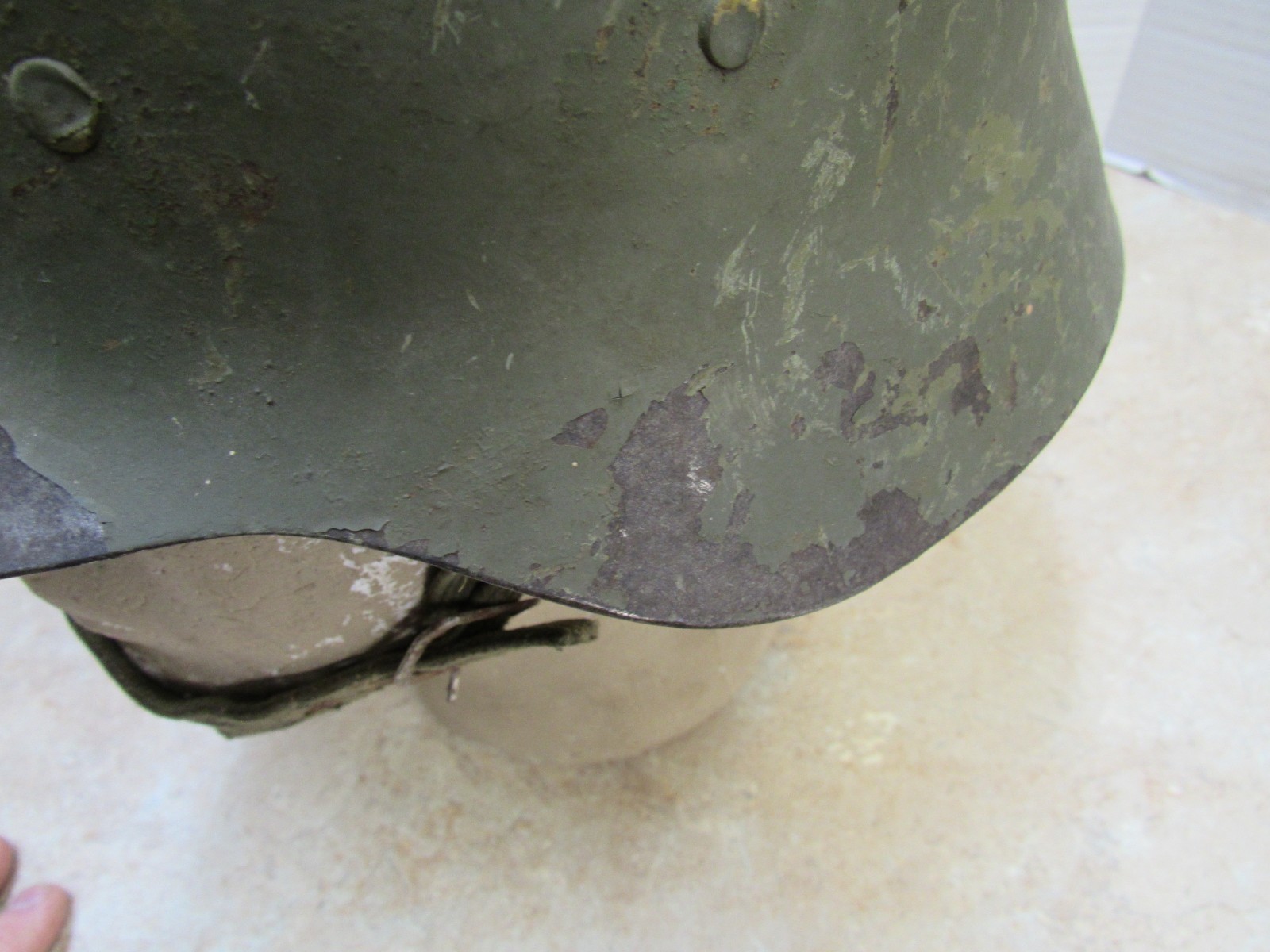 Original WW2 Era Spanish M42 Helmet Post War Liner Modelo Z
