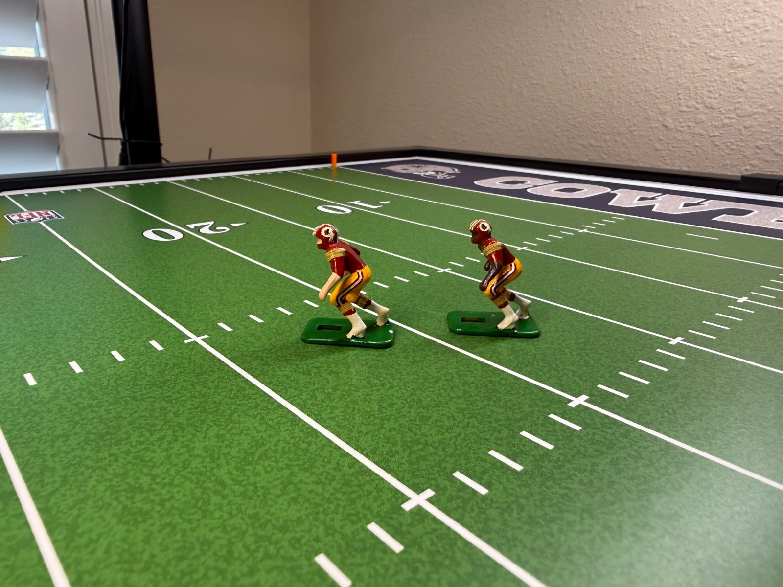 electric football figures Hand Painted Vintage Washington Redskins Home Jersey
