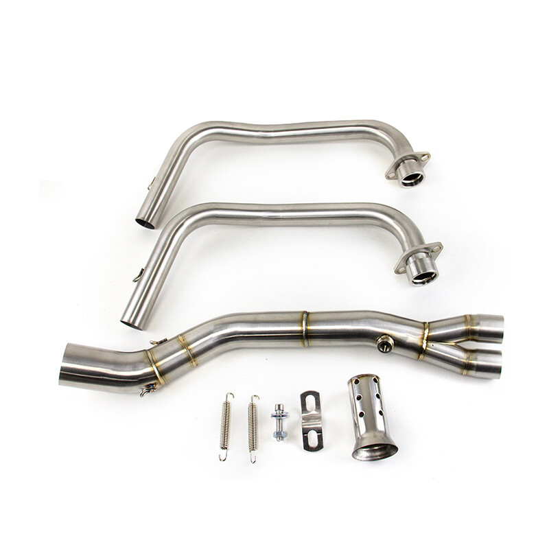 For Yamaha YZF R3 2015-2025 MT-03 Whole System Black Muffler Exhaust Header Pipe