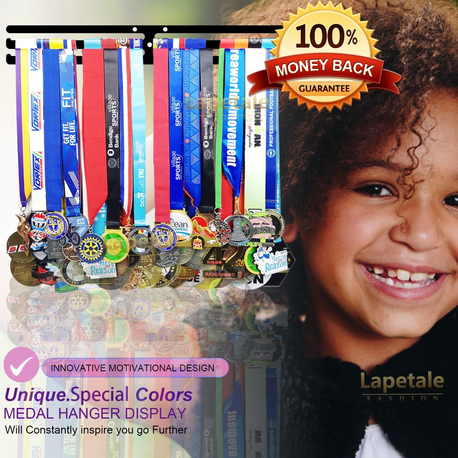 Race Medal Holder Wall Hanger,Marathon Medal Display and Runner Medal Hanger ...