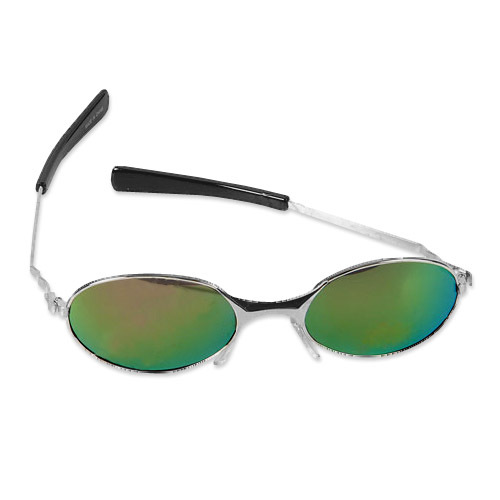 Swanky Oval Sunglasses - metal frame - unisex
