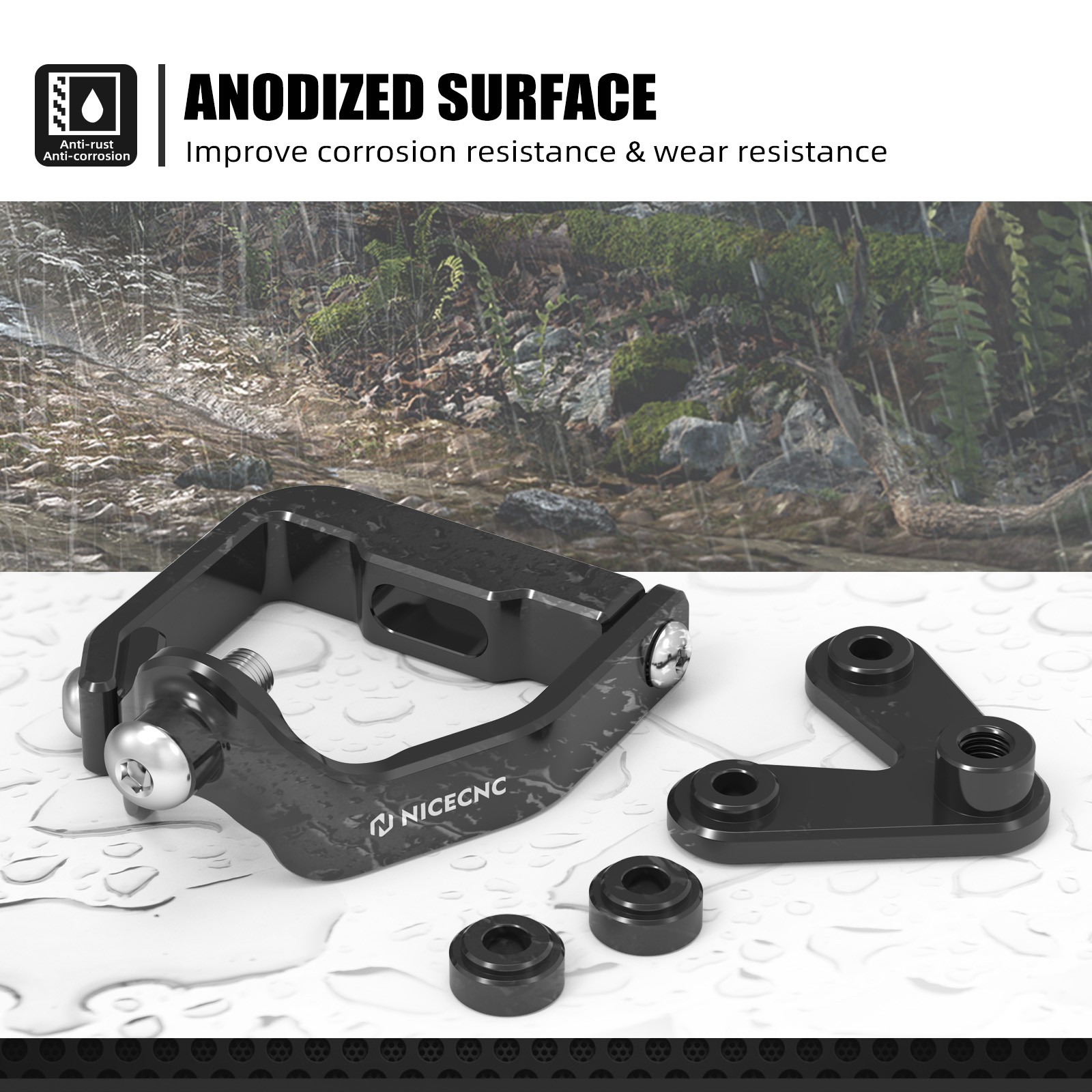 NICECNC Steering Damper Mounting Bracket For KTM 250 350 450 SX-F XC-F 2023-2025