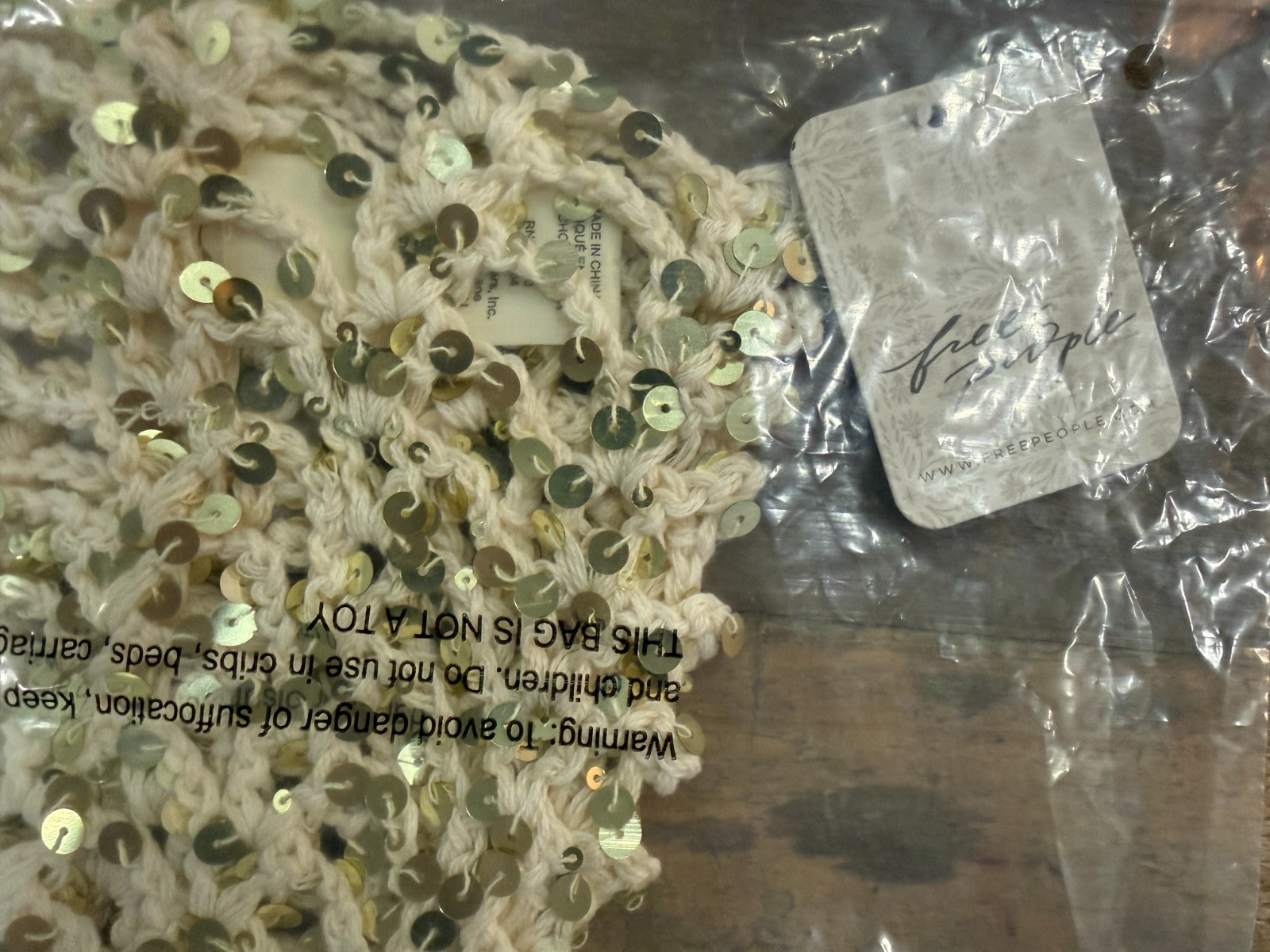 Free People Mila Sequin Disco Cap - For Women - Factory Sealed - One Size - NWT