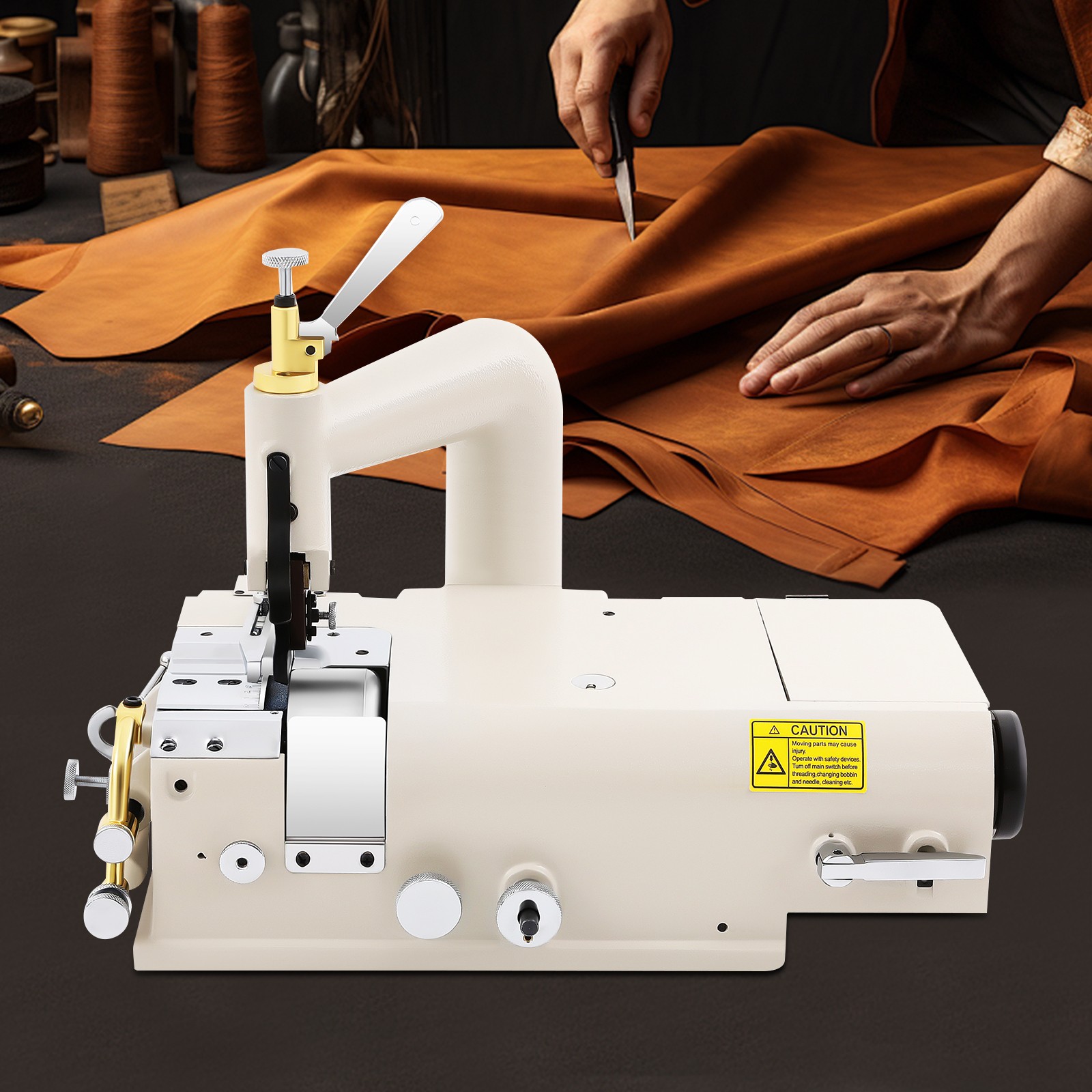 Electric Leather Skiver Skiving Peeling Machine & 600W Brushless Servo Motor Set