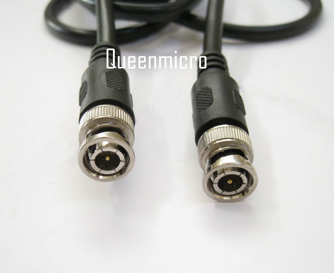 BNC Male to BNC Male RG59 Coax Gold Connector Cord Cable, 3 Ft, 6 Ft, 12Ft 25 Ft