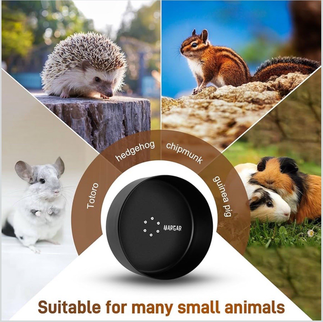 MARGAR Upgraded 15" Chinchilla Running Wheel Metal Exercise Wheel For Cage Pets