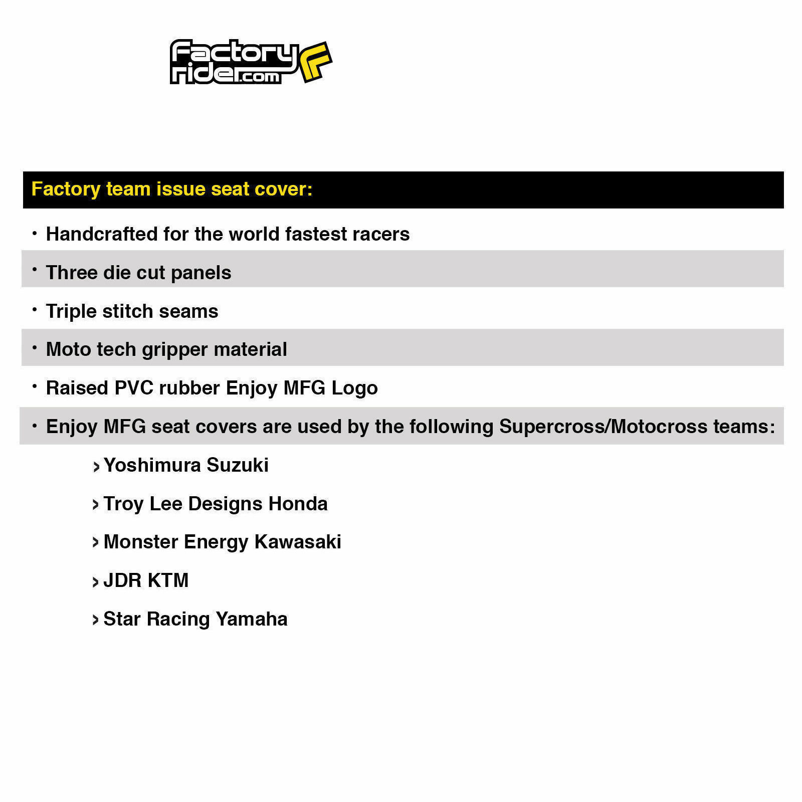 2003 - 2006 Kawasaki KFX 400 Seat cover ALL BLACK / ORANGE RIBS Enjoy Mfg #207