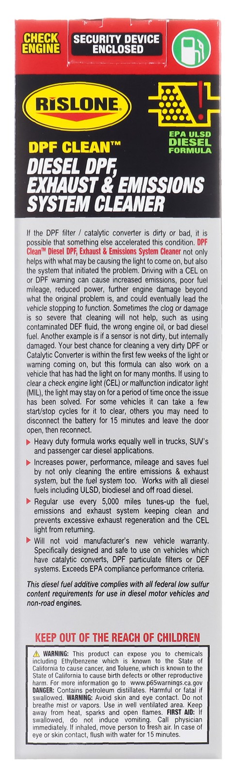 Rislone Diesel DPF, Exhaust and Emissions Cleaner 16.9oz (4744)