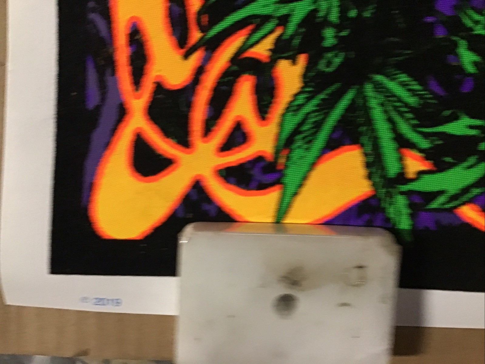 Grateful Dead Weed Skeleton Blacklight Poster