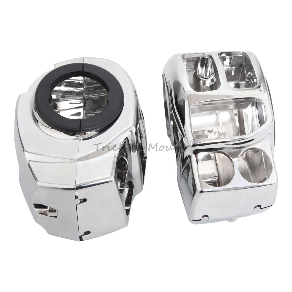 Chrome Switch Housing Kit For Harley Street Electra Glide Road King CVO 2014-22