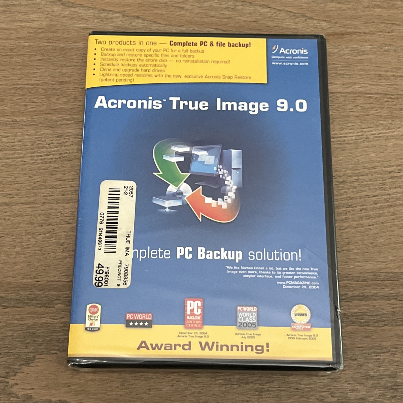 Acronis True Image 9.0 Complete PC Backup Solution Award-Winning 2005 Software