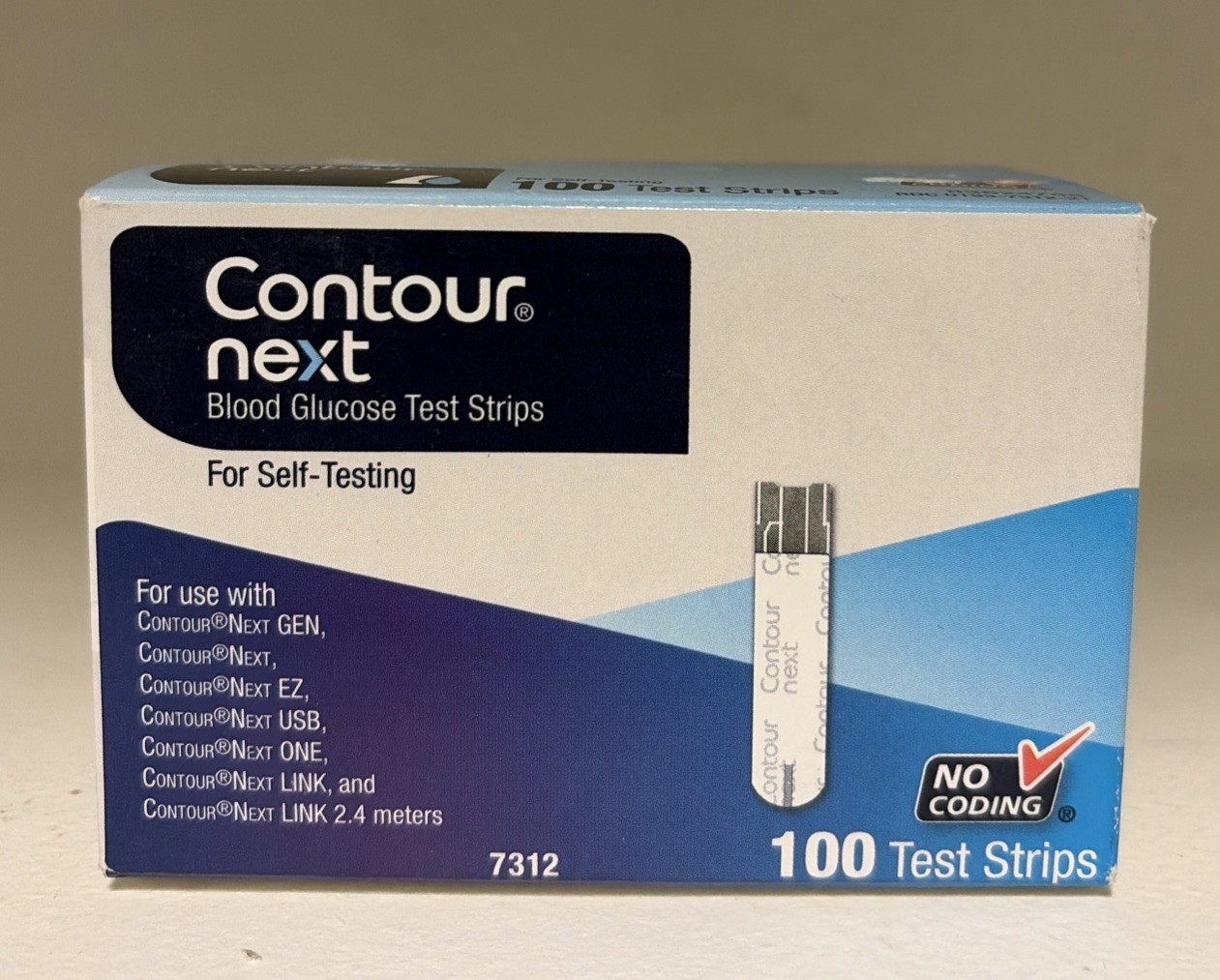 Contour Next Test Strips (Box of 100) Expiration Date: 02-28-2026+
