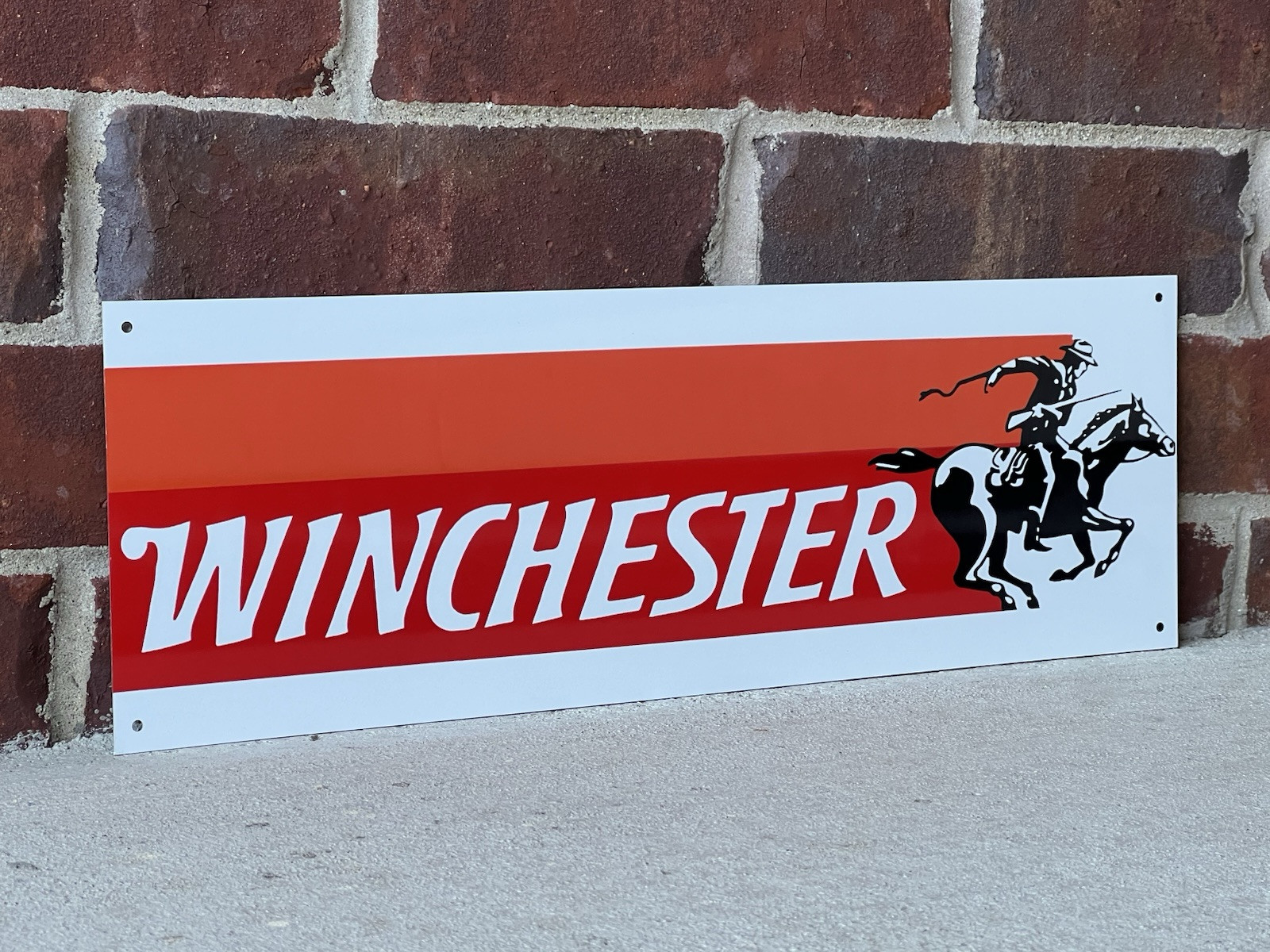 18 Inch Winchester Rifles Shotguns Ammunition Vintage Style Metal Sign