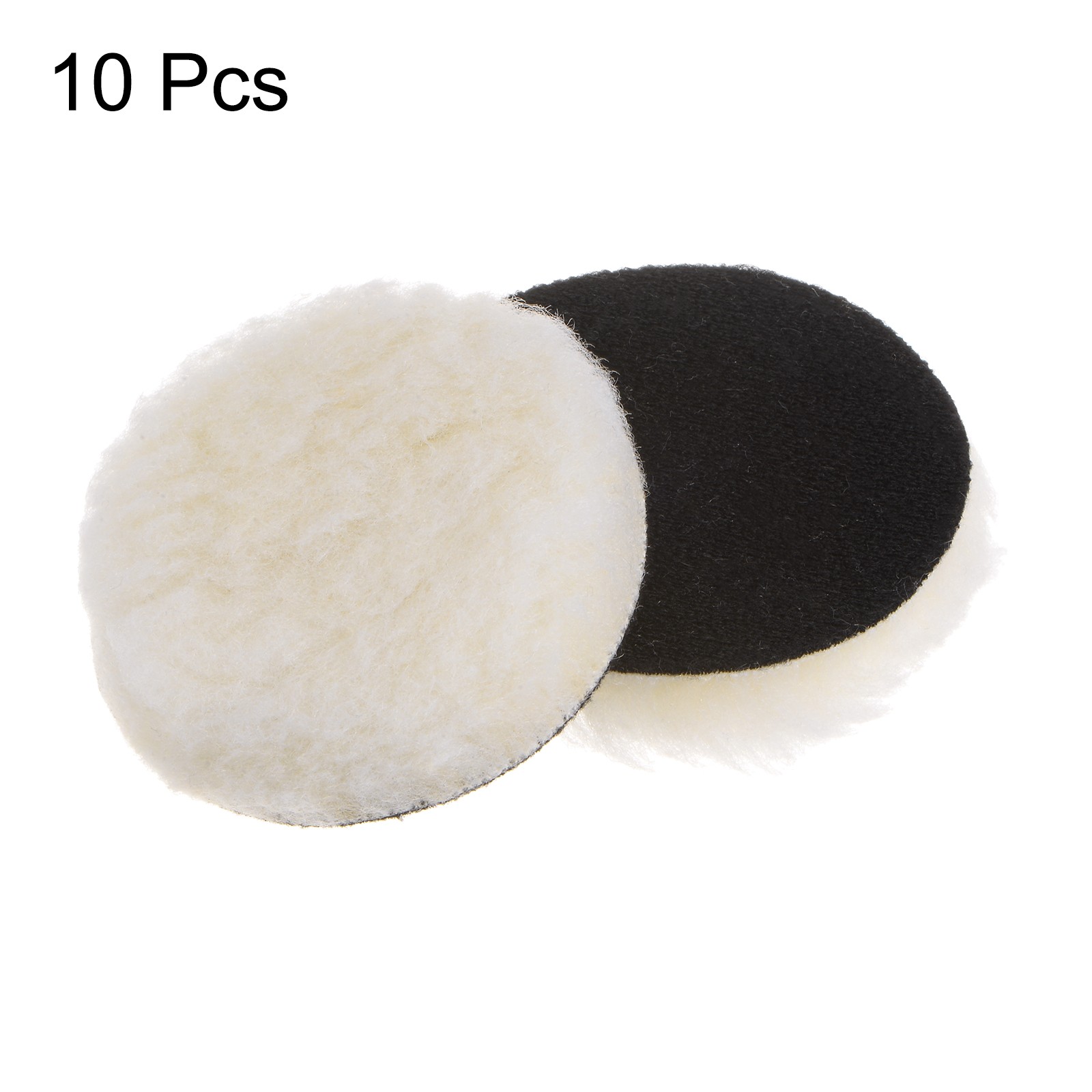 10pcs Wool Buffing Pads 3 Inch Polishing Pad Polishing Buffing Pad Hook Loop