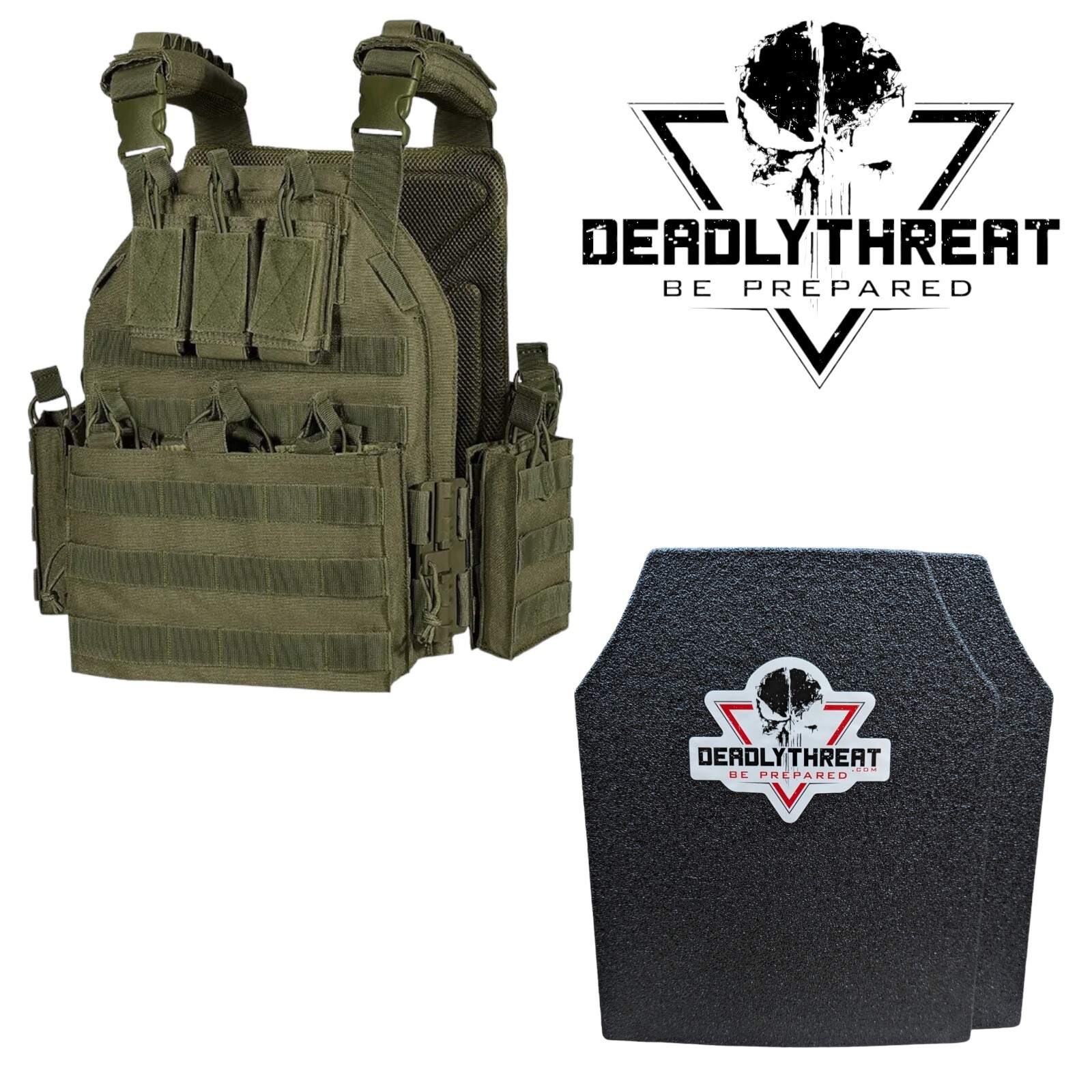Urban Assault Phantom Sage Tactical Vest Plate Carrier W/ Level III Armor Plates
