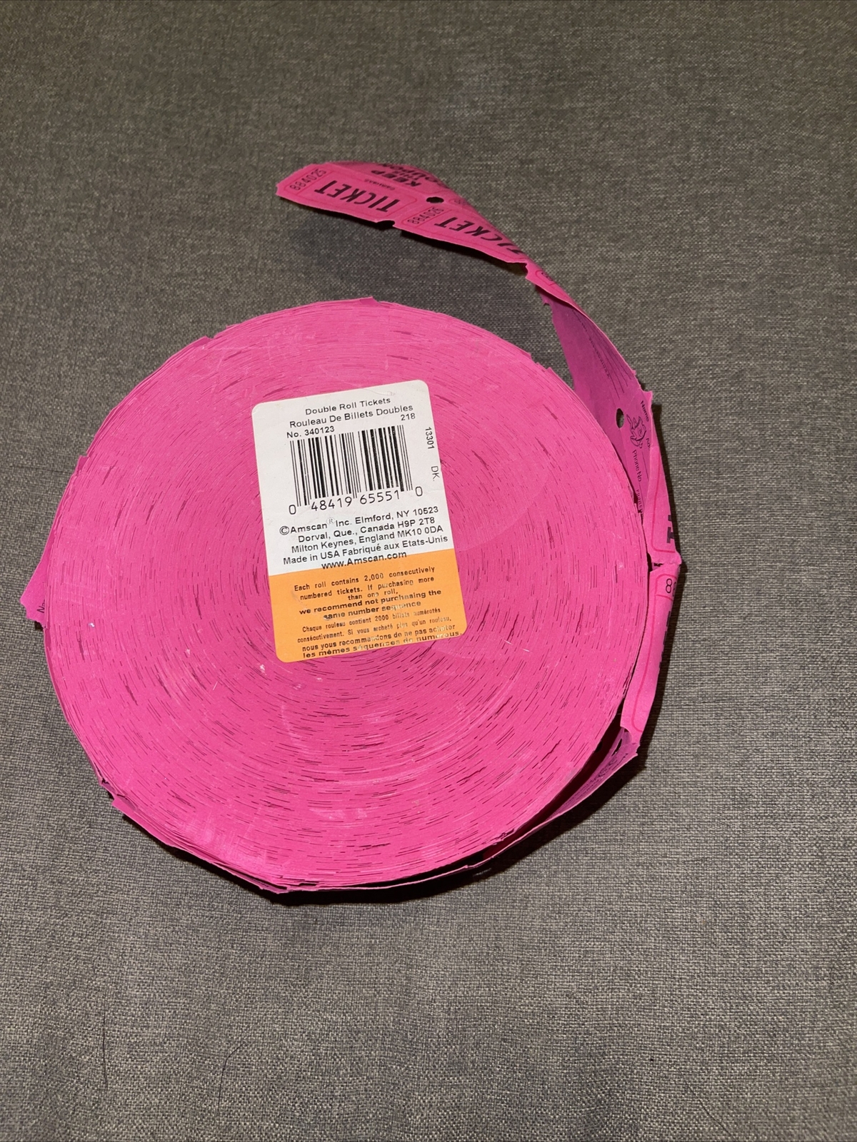 Double Roll Raffle Auction Event Tickets