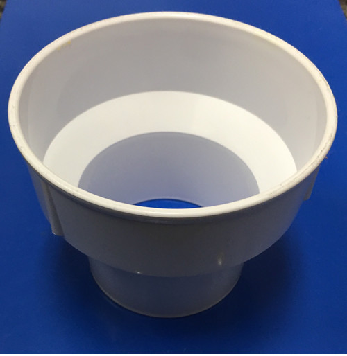 Lot of  12 ea .plastic Milkshake collar malt collar White- new