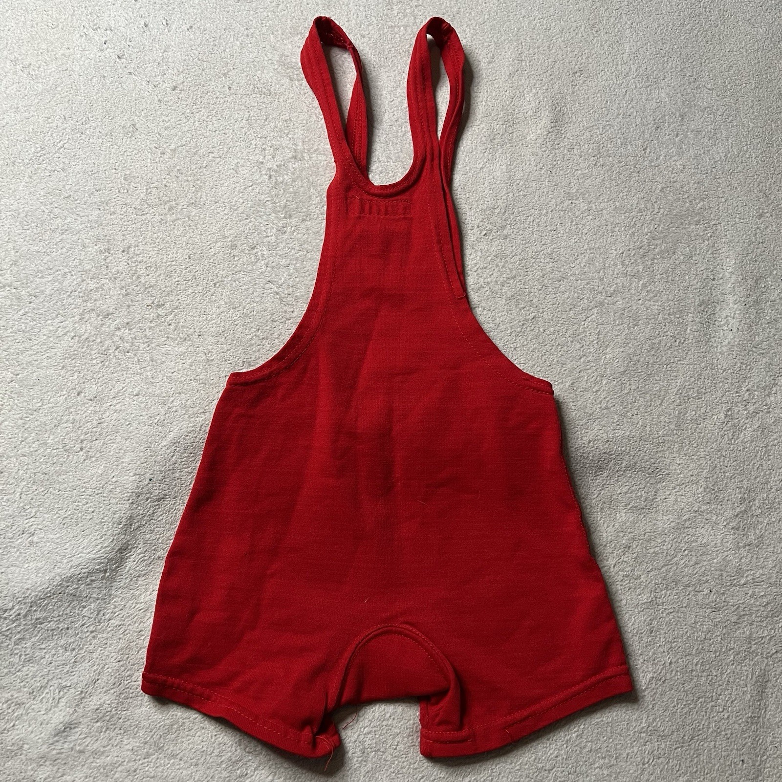 Vintage 1950's Iowa Sports Supply Youth Singlet Uniform Gym Class Sports Red 28
