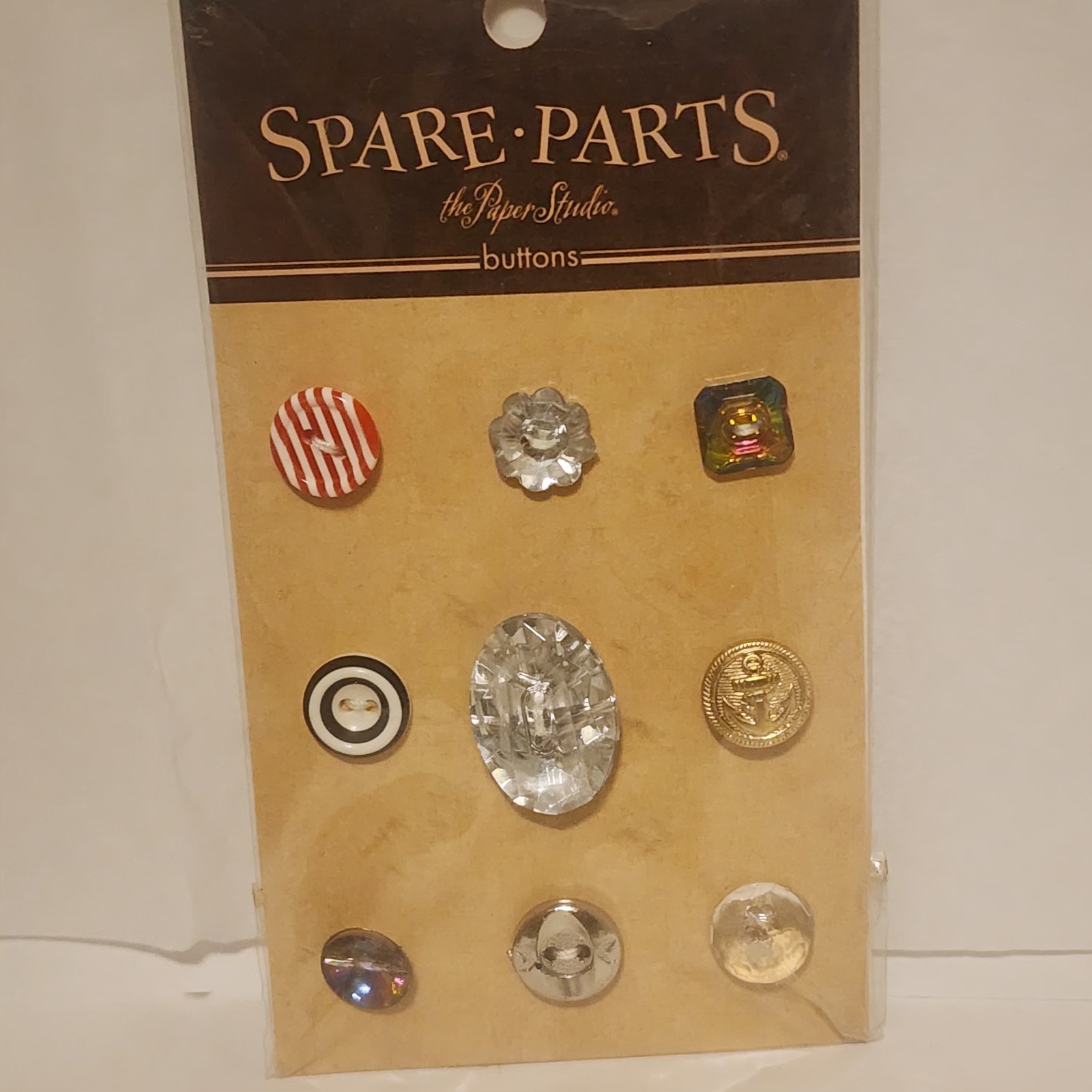 SPARE PARTS by The Paper Studio Brads and Buttons - Lot of 5