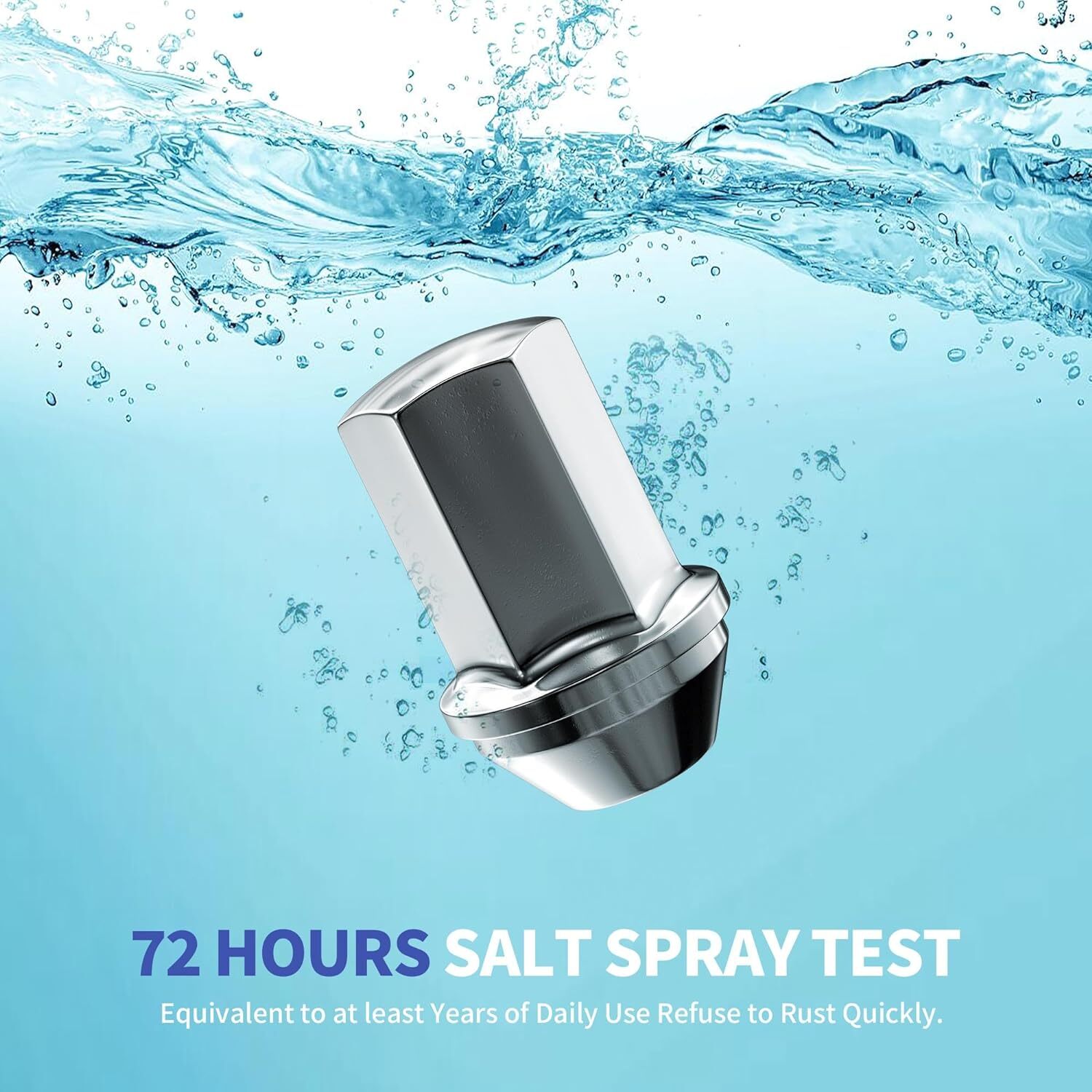 24 FIT FORD F-150 2015-2020 OEM REPLACEMNT SOLID LUG NUTS M14X1.5 CHROME