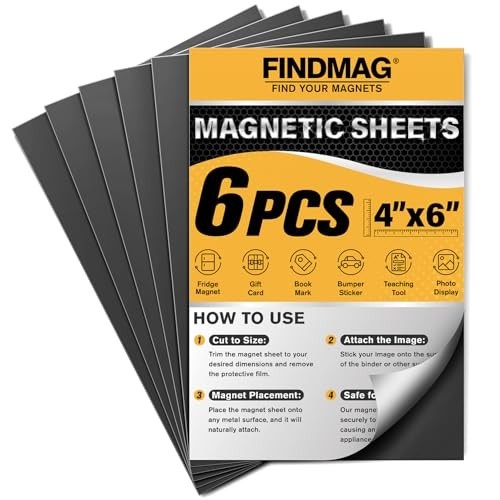 Magnetic Sheets with 3M Adhesive Backing Cut and Customize Flexible Self Adhesiv