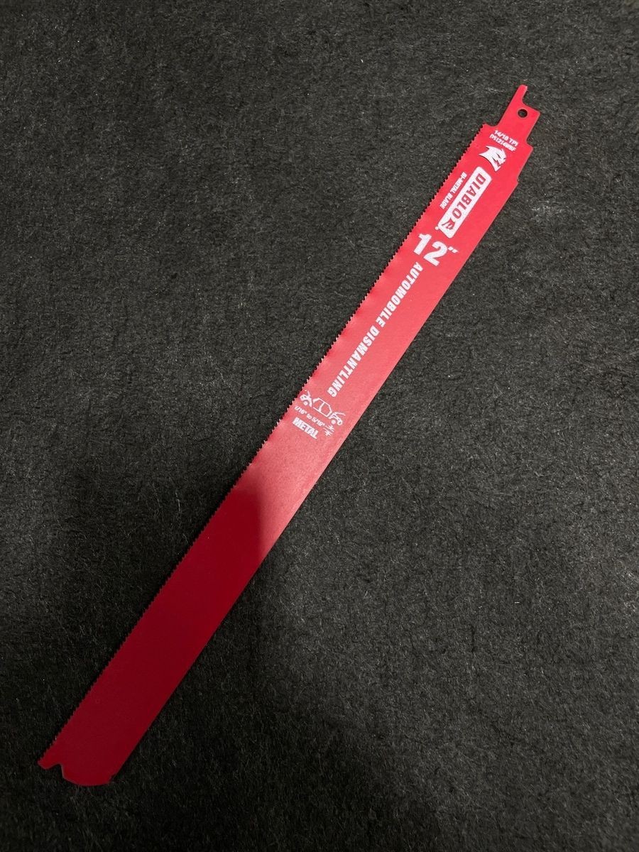 DIABLO TOOLS DS1214WBF Bi Metal Reciprocating Blade For Auto Dismantling Qty 10