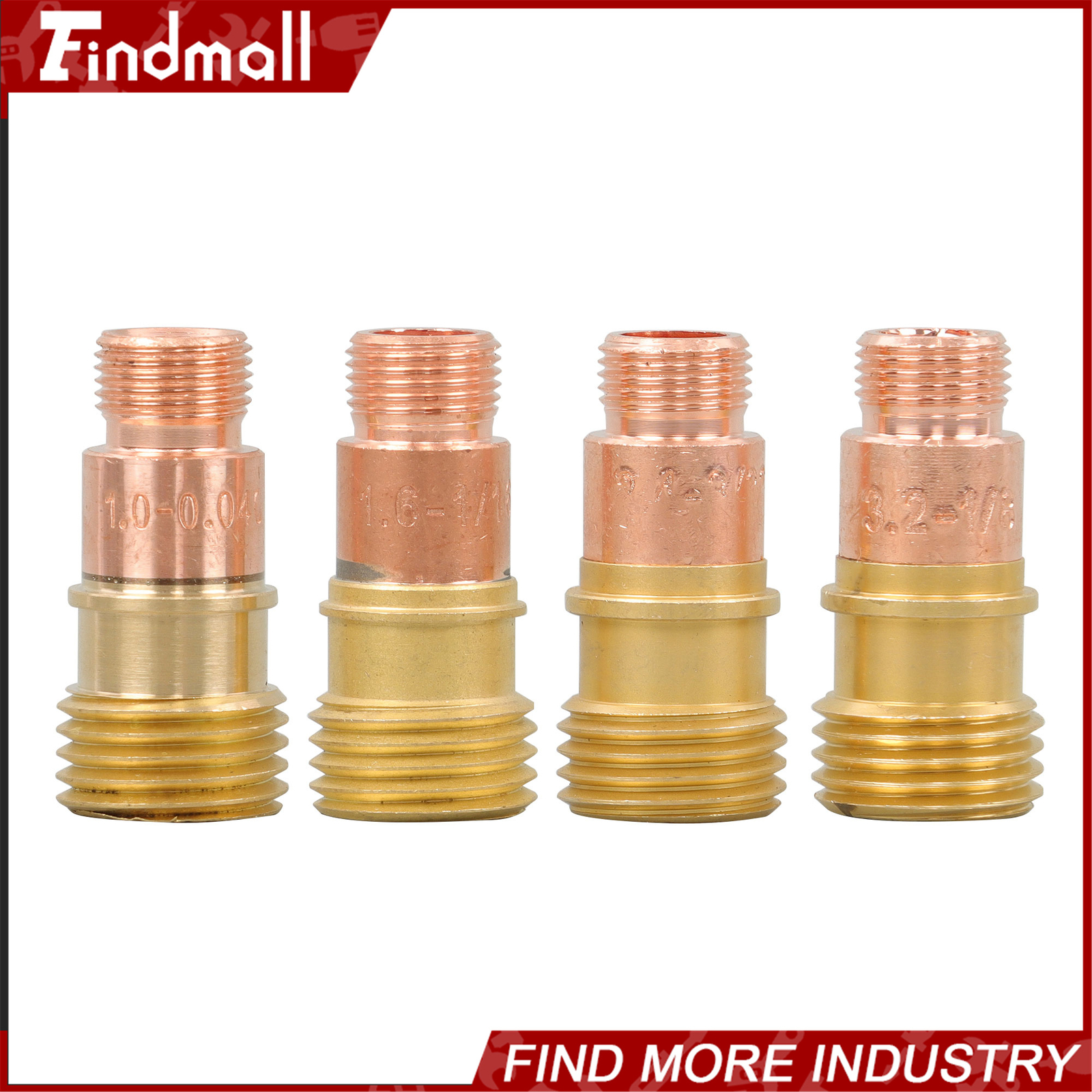 Findmall 58 Pack TIG Welding Torch Kit 040"~1/8" Gas Lens Setup For WP-9/20/25